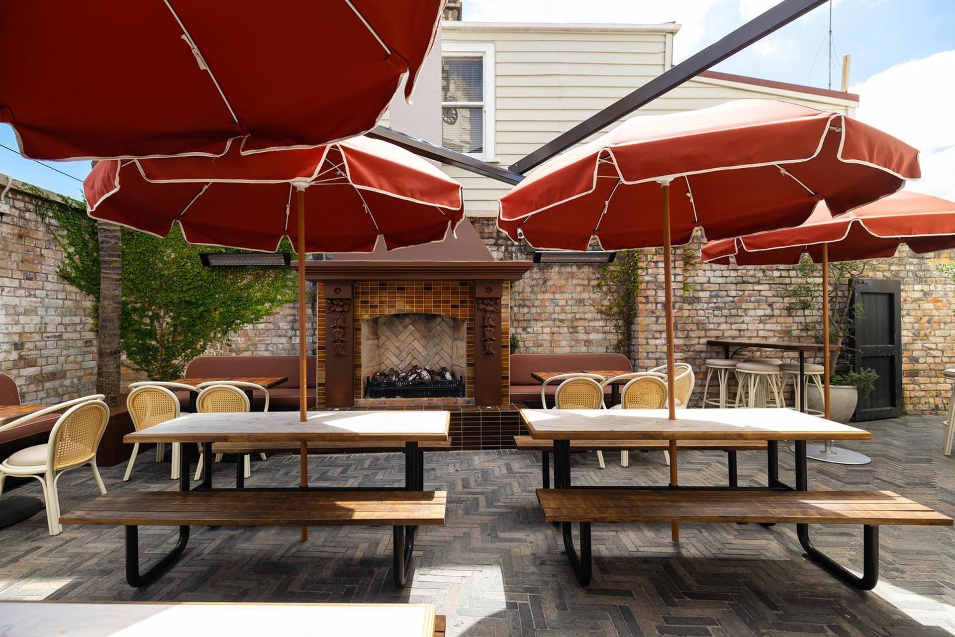 Cantina Café Furniture Collection | Woven Chairs, Tables, Barstools – Lincoln Brooks