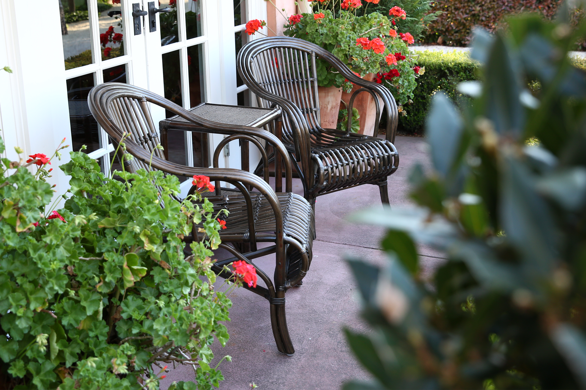 armchair rattan split cane garden