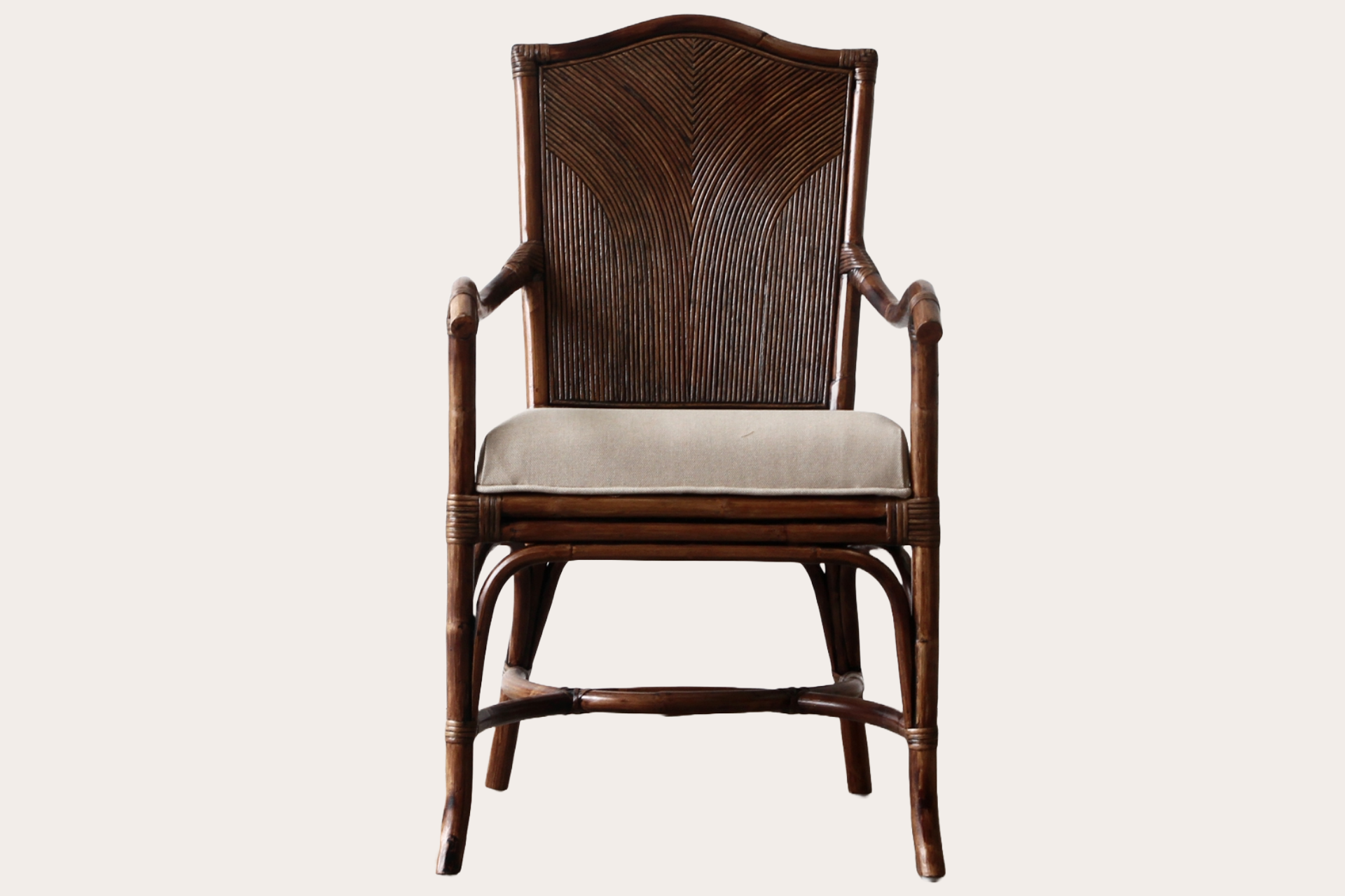 Ambience Pencil Reed Rattan Carver Chair