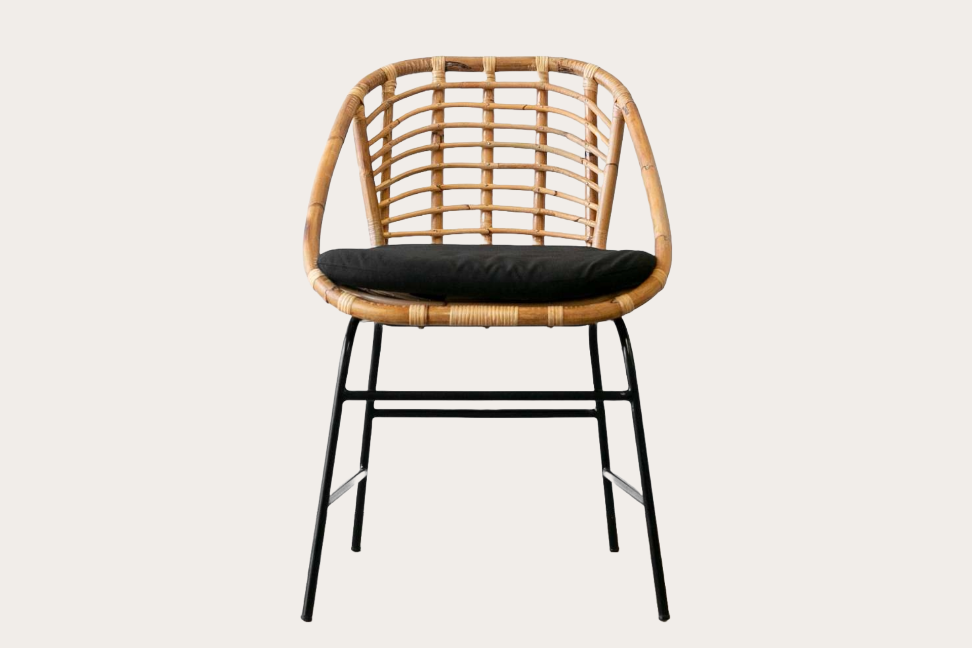 Arvika | Metal, Rattan & Wicker dining chair for Indoor & Covered Outdoors – Lincoln Brooks