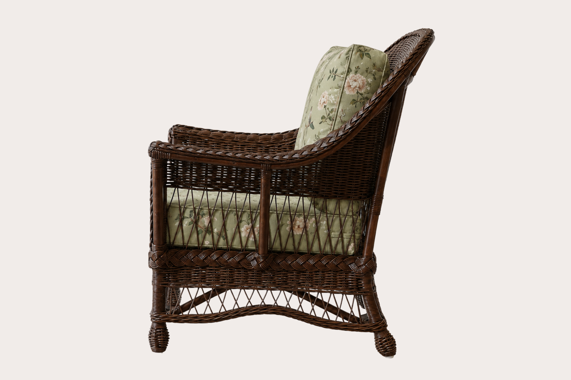 Bar Harbour Armchair. Brown Wash