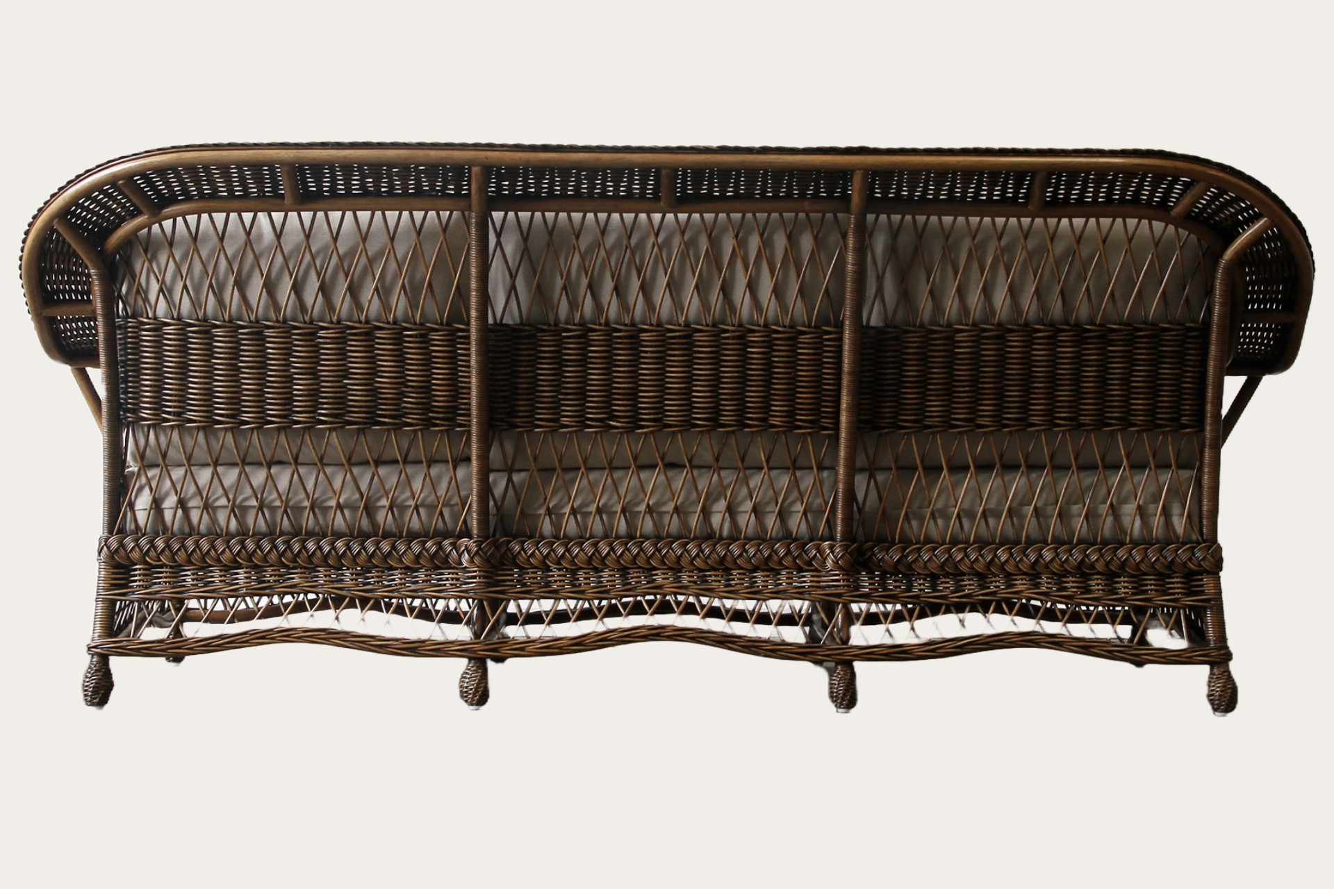Bar Harbour 3 Seater. Brown Wash