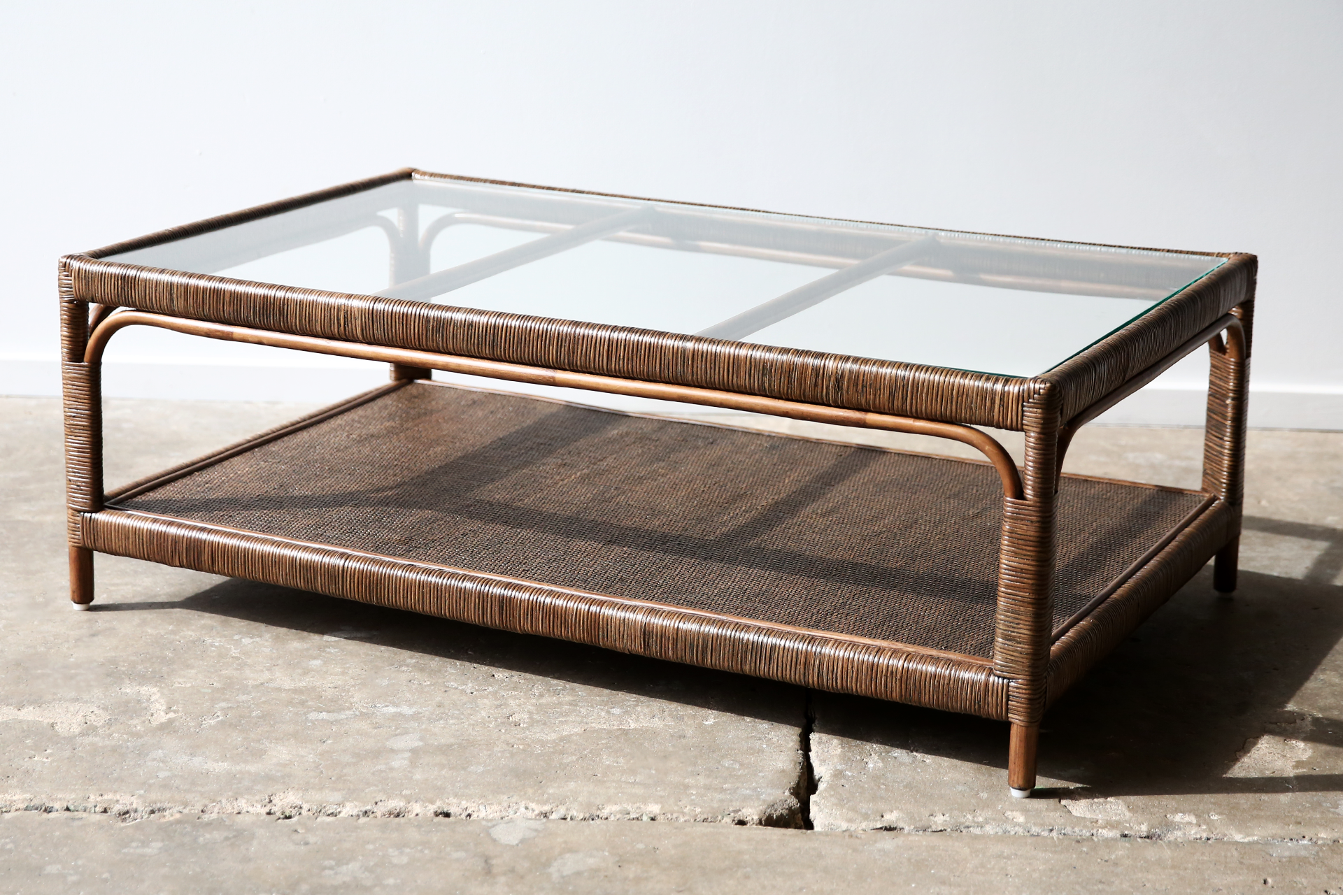 Barletta Coffee Table. Brown Wash