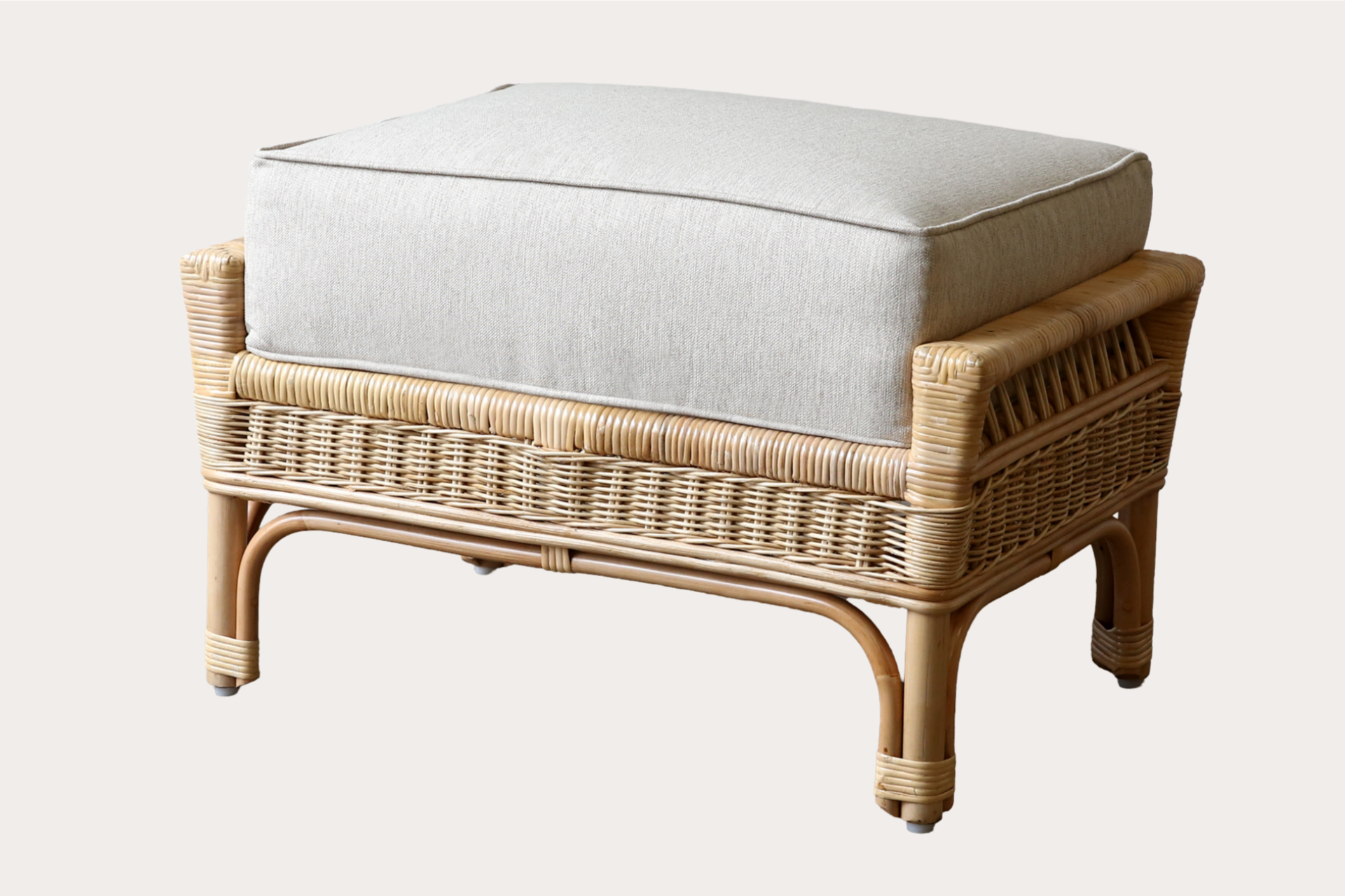 Stylish rattan ottoman furniture for residential patios and commercial venues