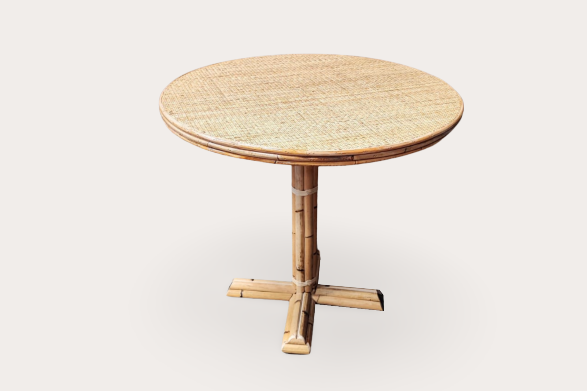 Rattan Pedestal Table