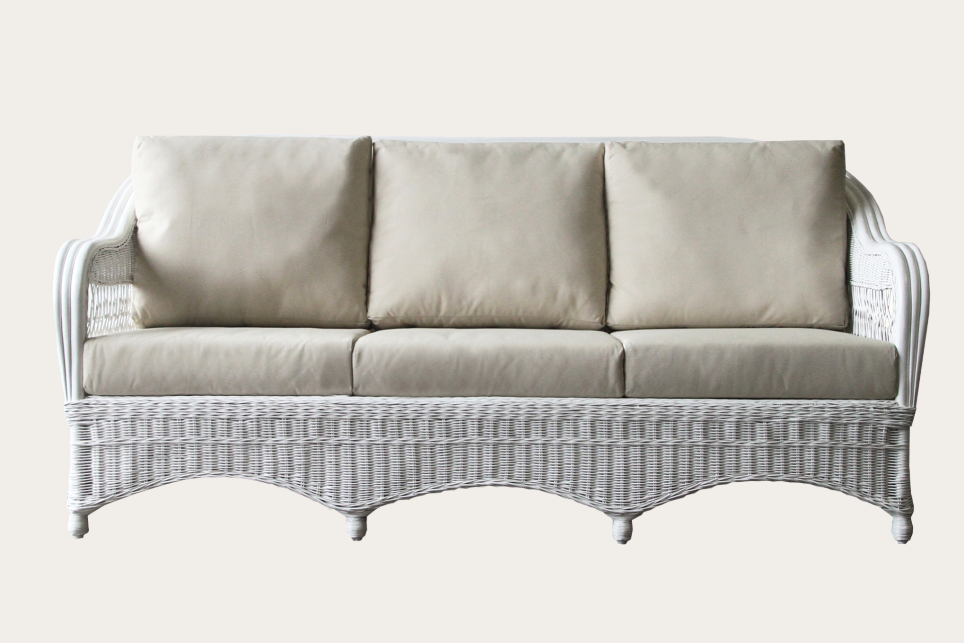 Bohol 3 Seater. White