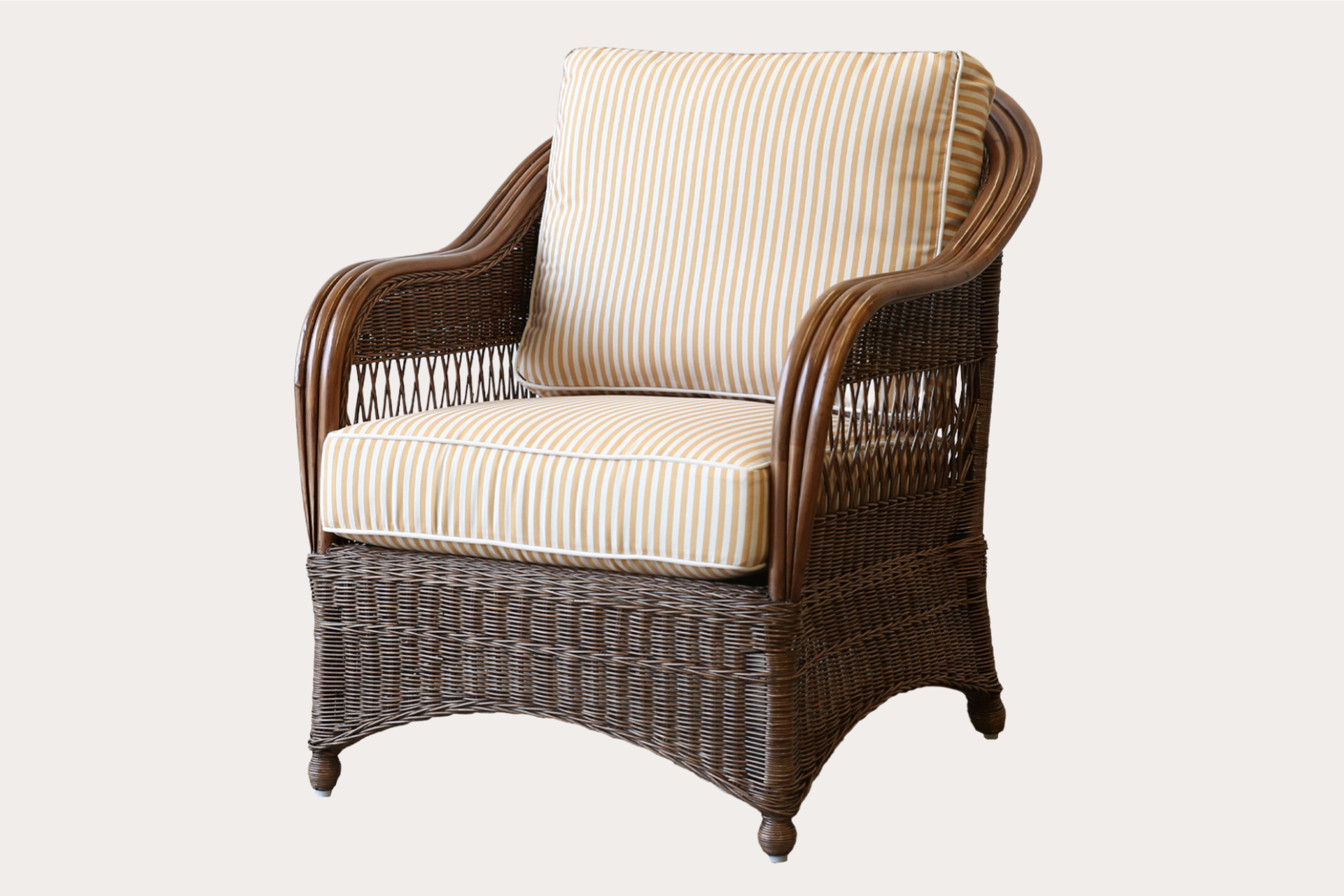 Bohol Armchair. Brown Wash