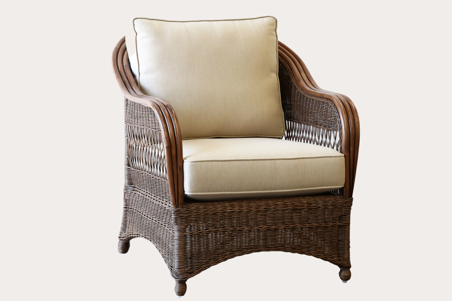 Bohol Armchair. Brown Wash