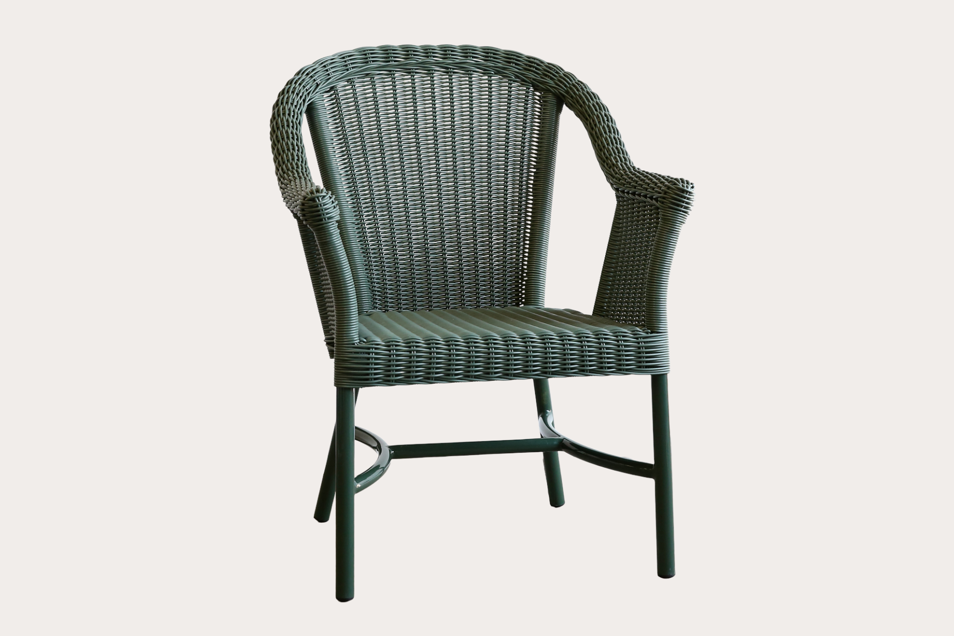 woven outdoor wicker dining chair