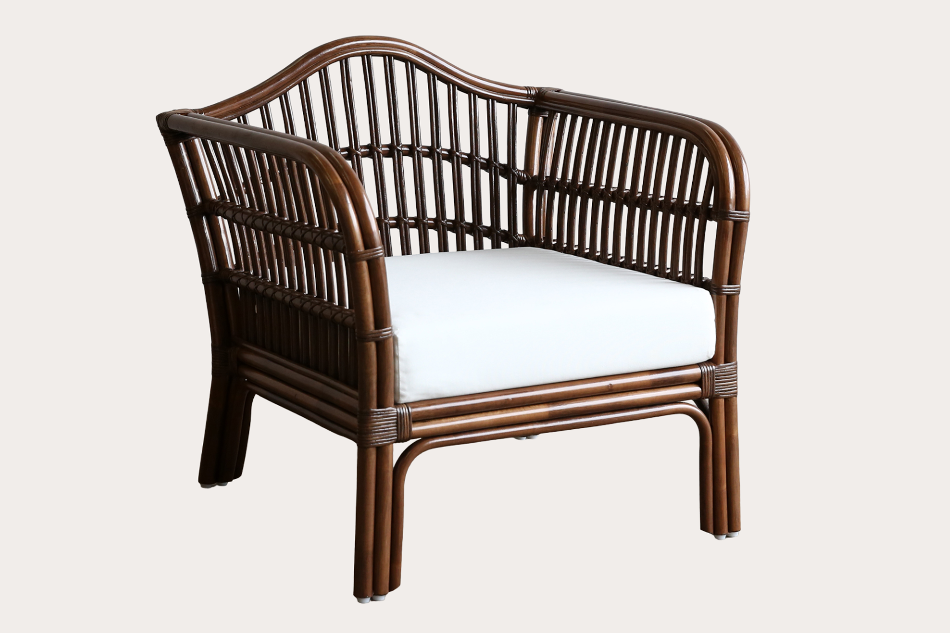 Cabarita Armchair. Brown Wash
