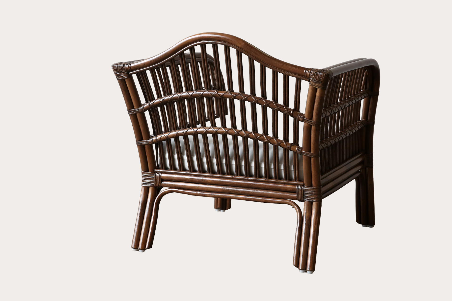 Cabarita Armchair. Brown Wash