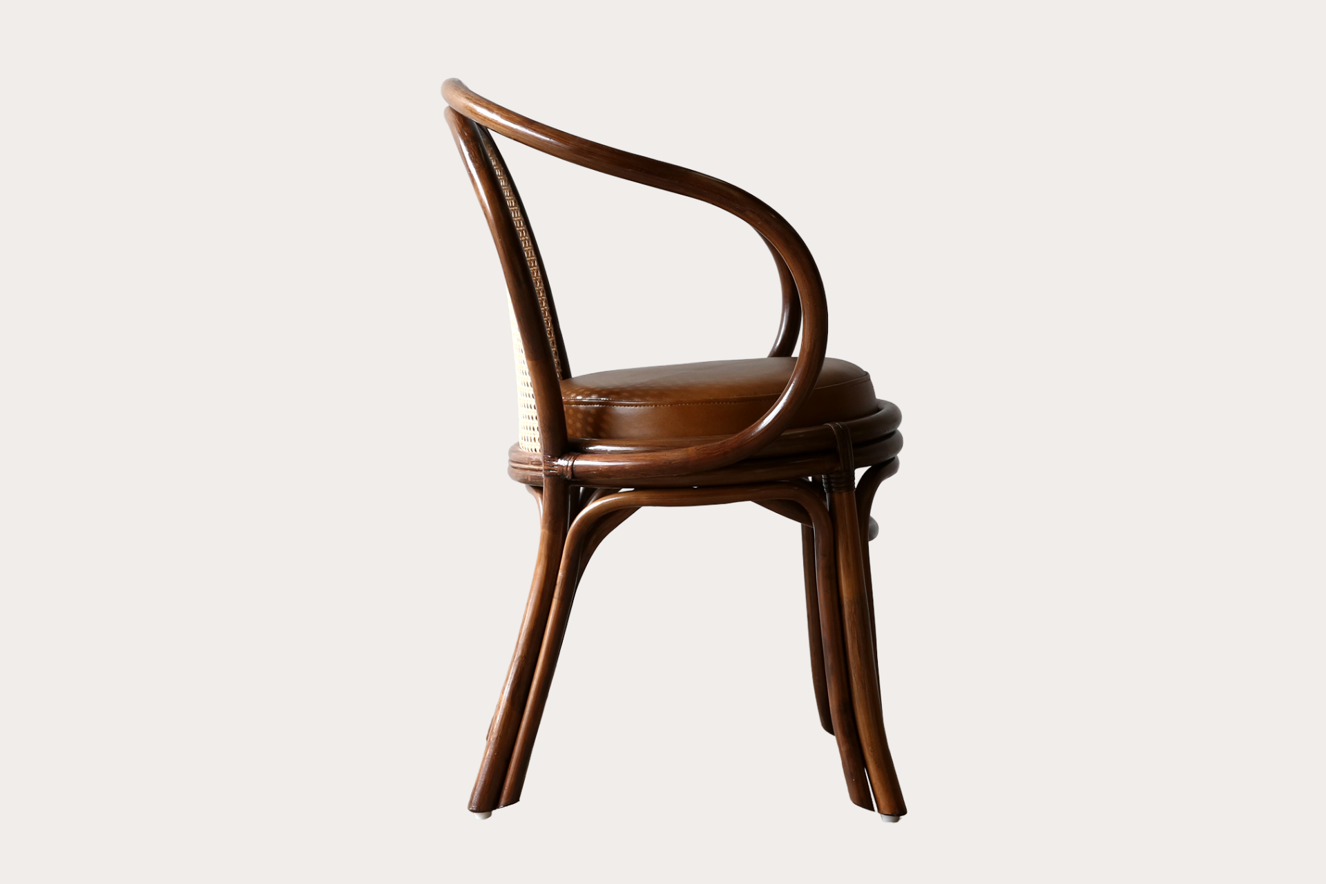Cuban Rattan Dining Chair - Brown Wash