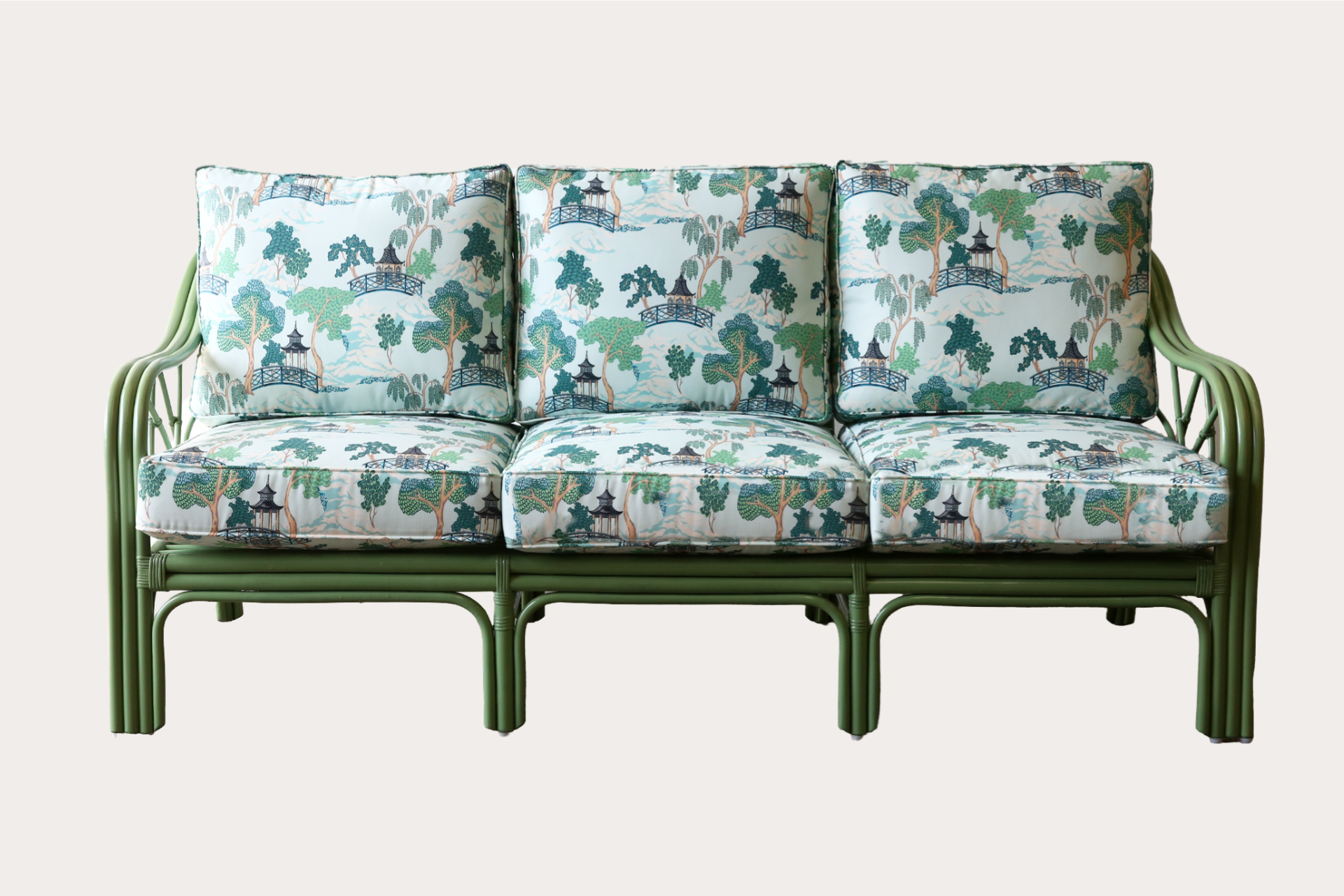 Florence 3 Seater. Green