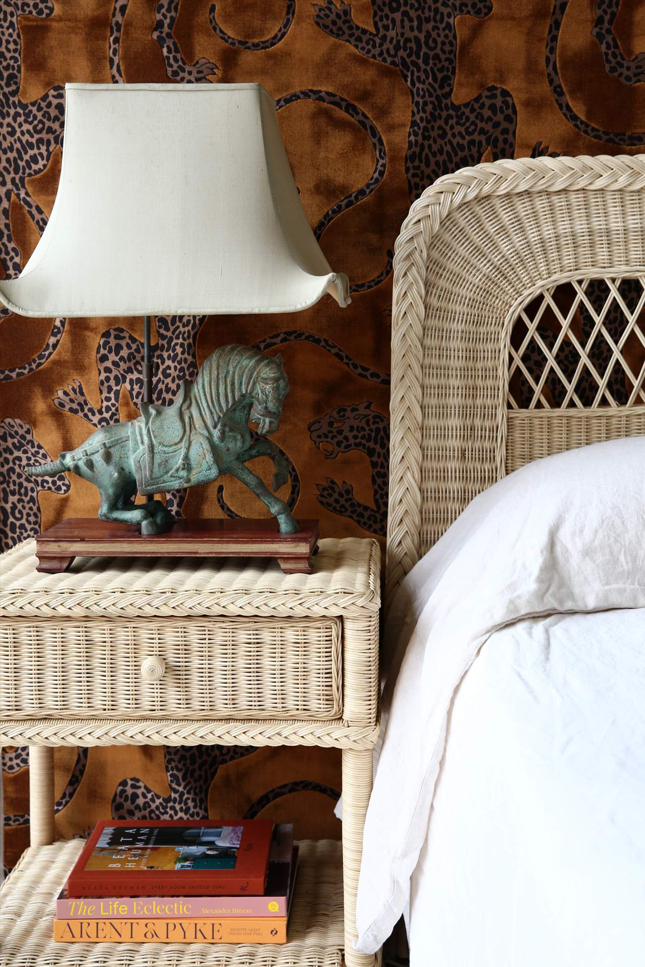 Hartley 1 Drawer Side Table. Natural