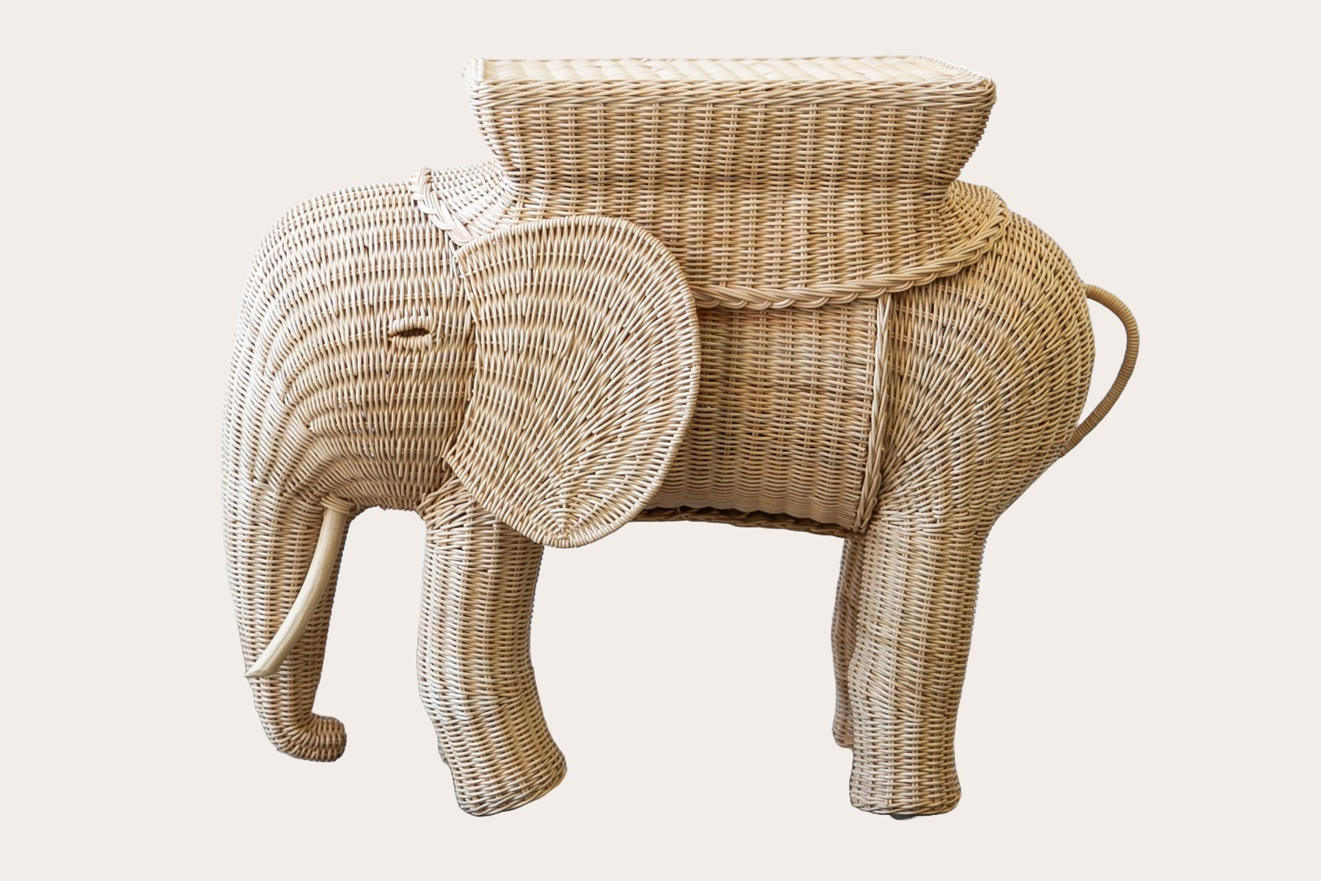 Jelani Elephant Side Table. Natural