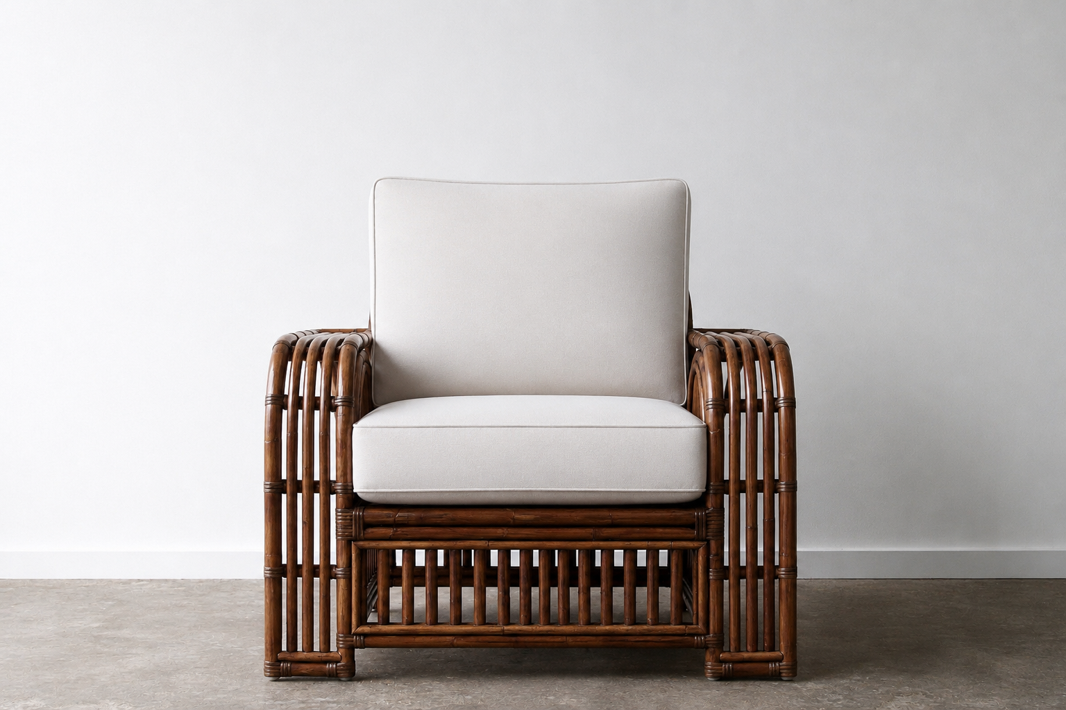 Key Largo Armchair. Brown Wash