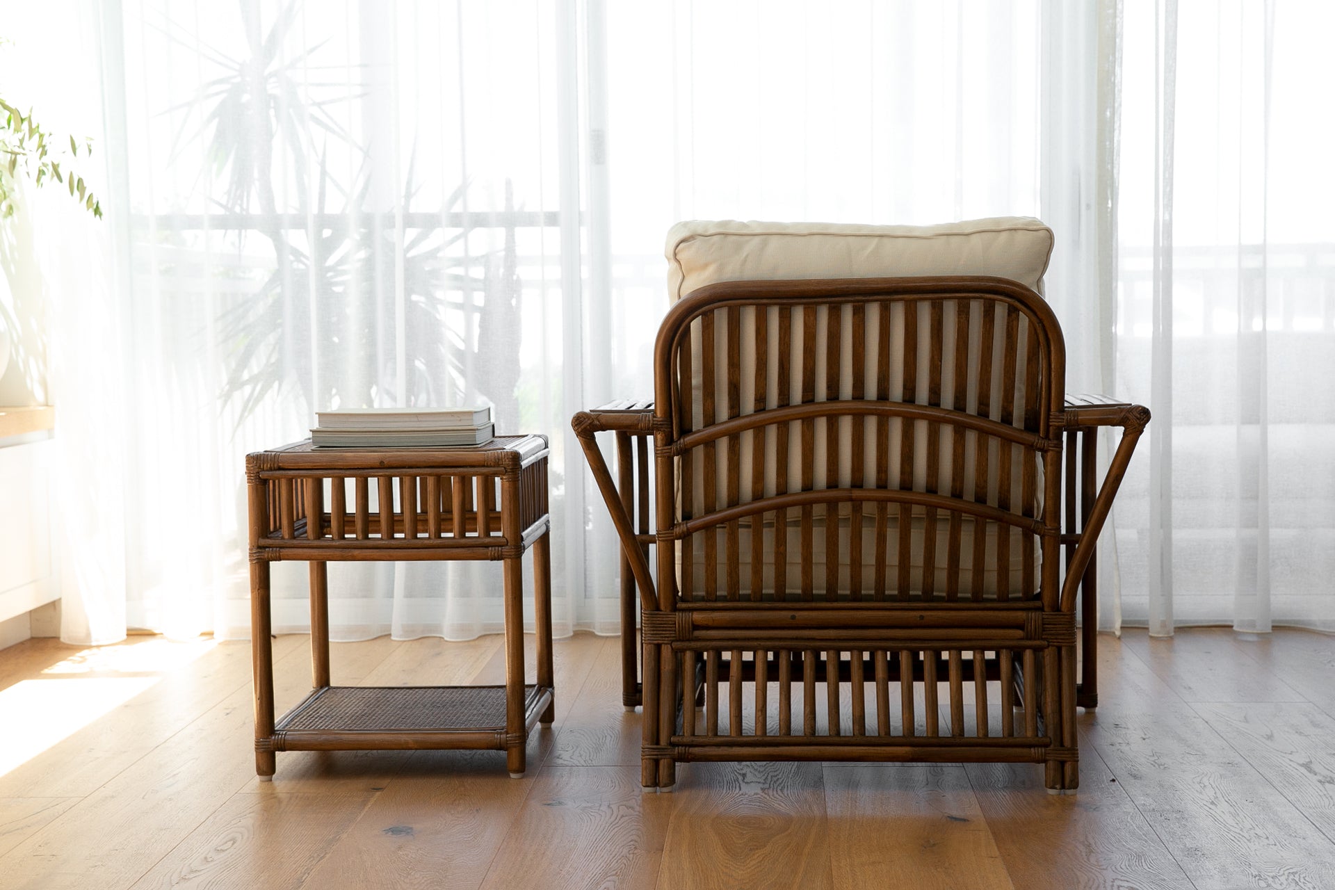 Key Largo Armchair. Brown Wash