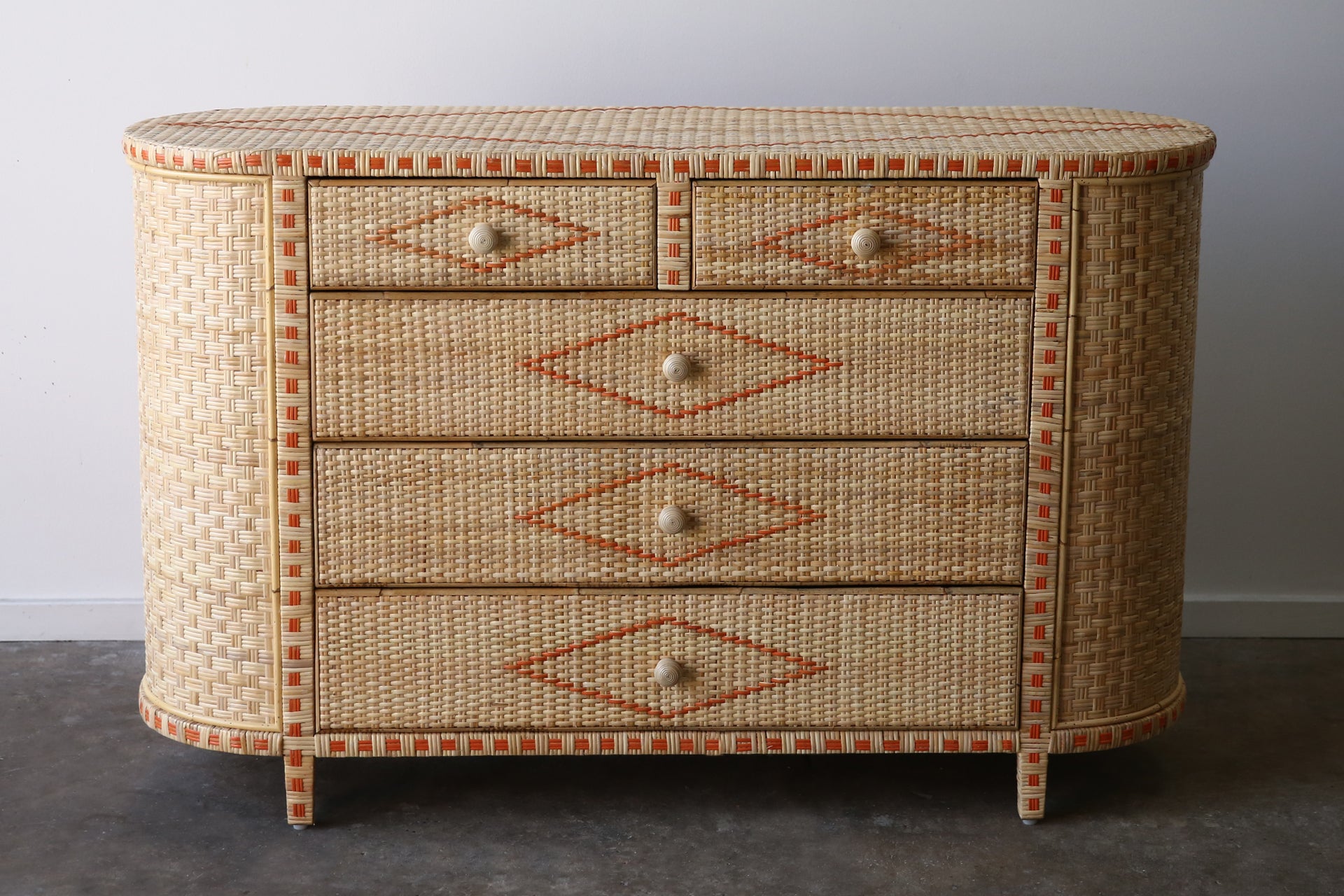 Larino 5 drawer chest - Arancia