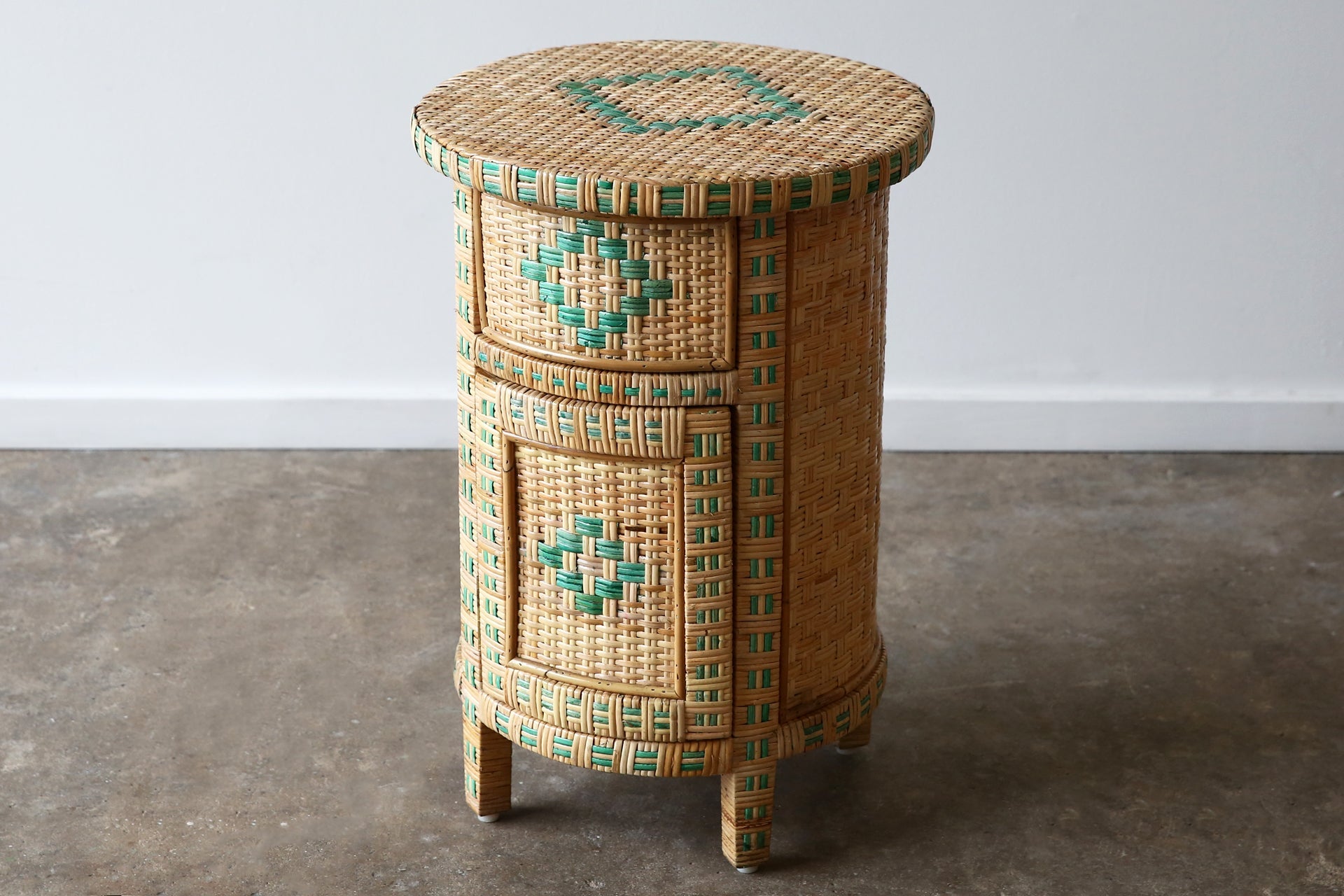 Larino Bedside Table - Green