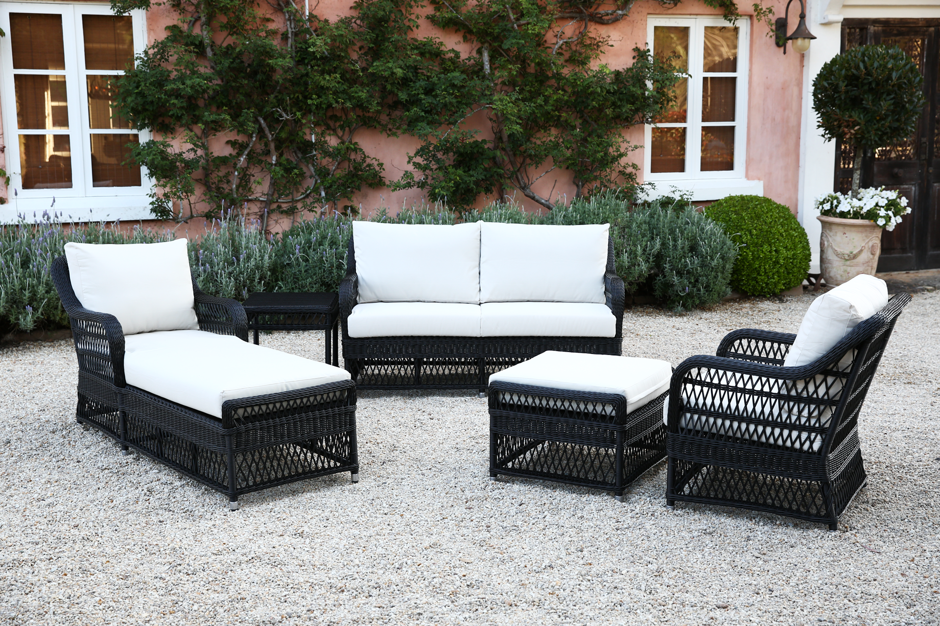 Lauren Outdoor Armchair. Black