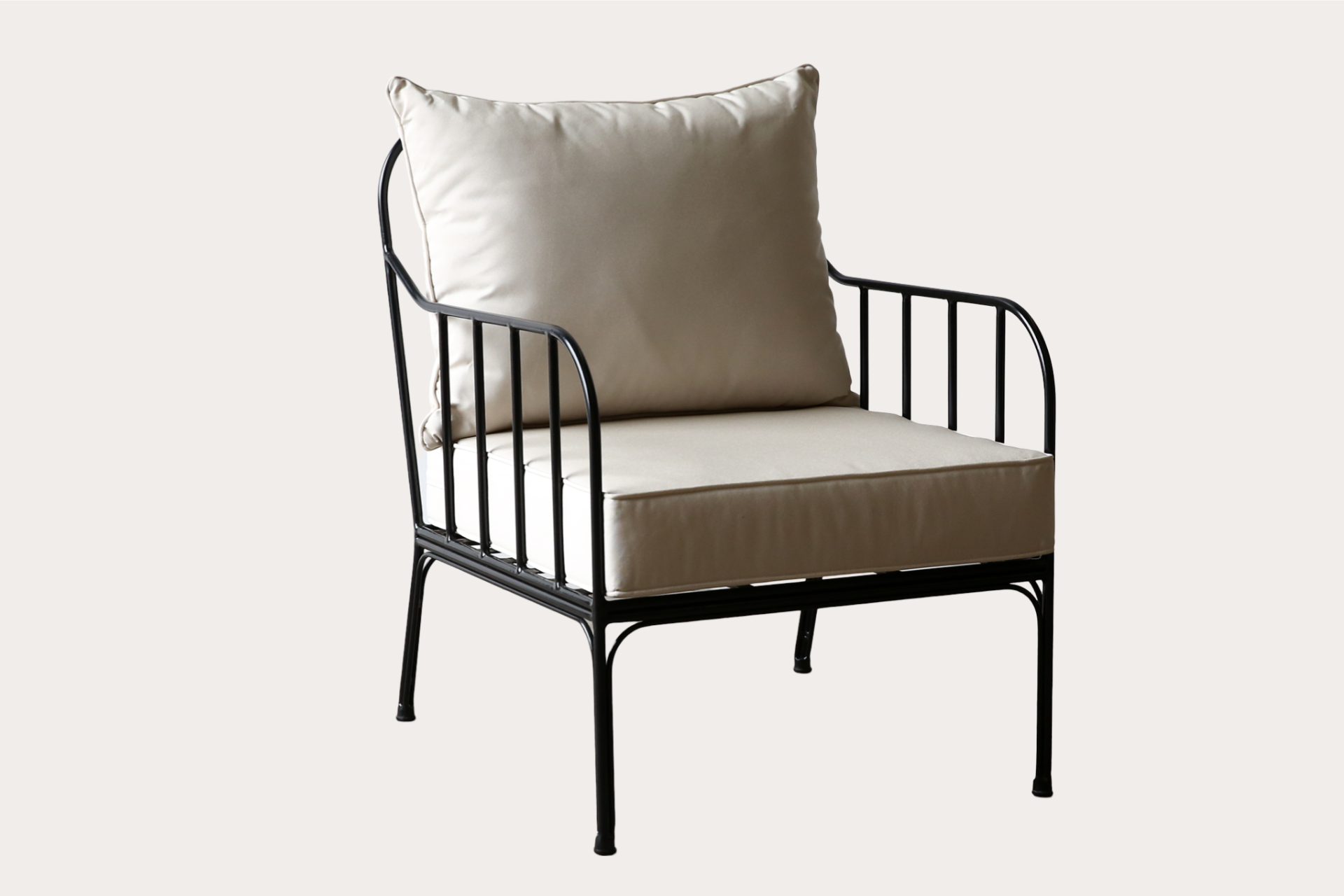 Luzon Armchair. Steel. Black