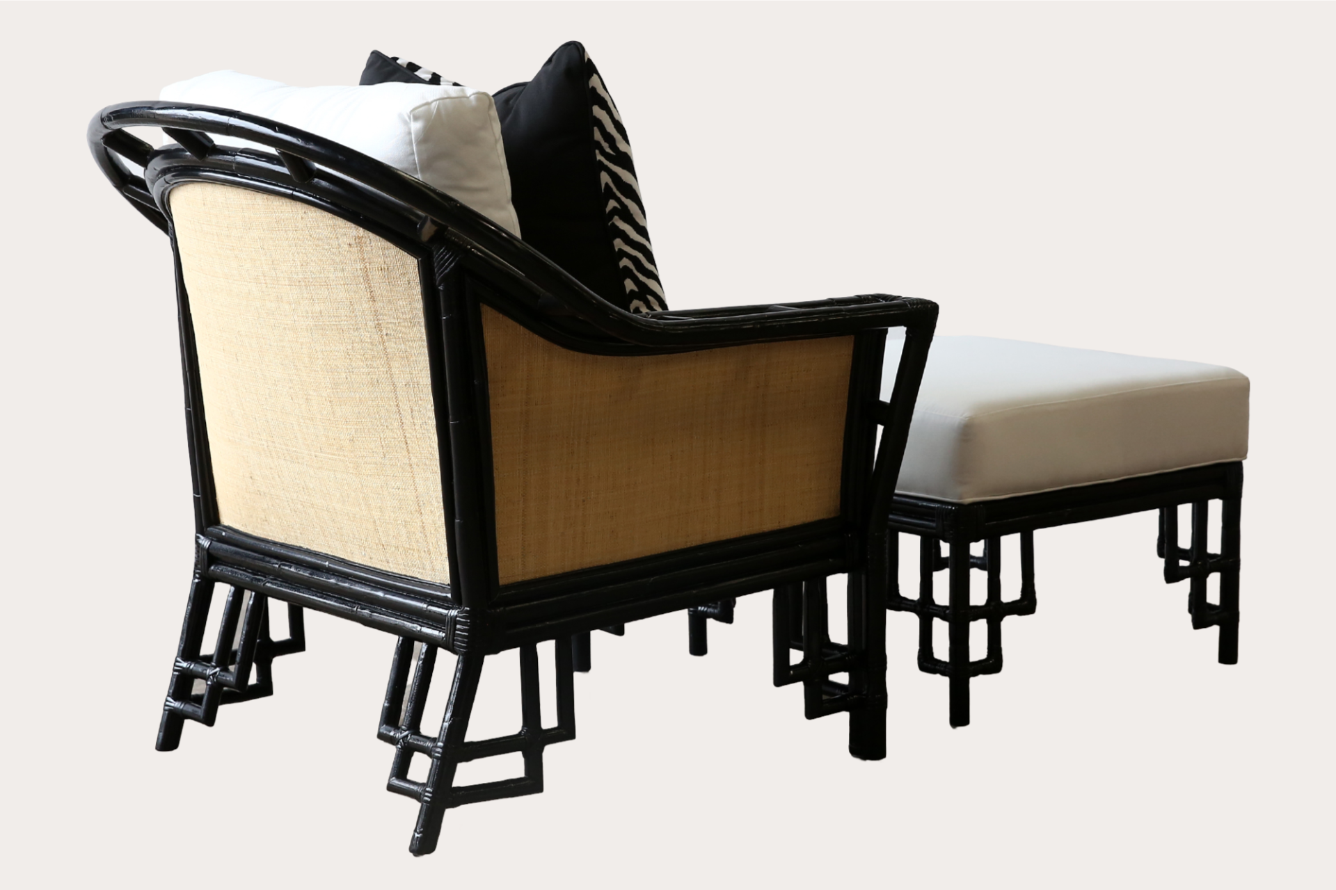 Marbella Armchair & Ottoman (Vintage)