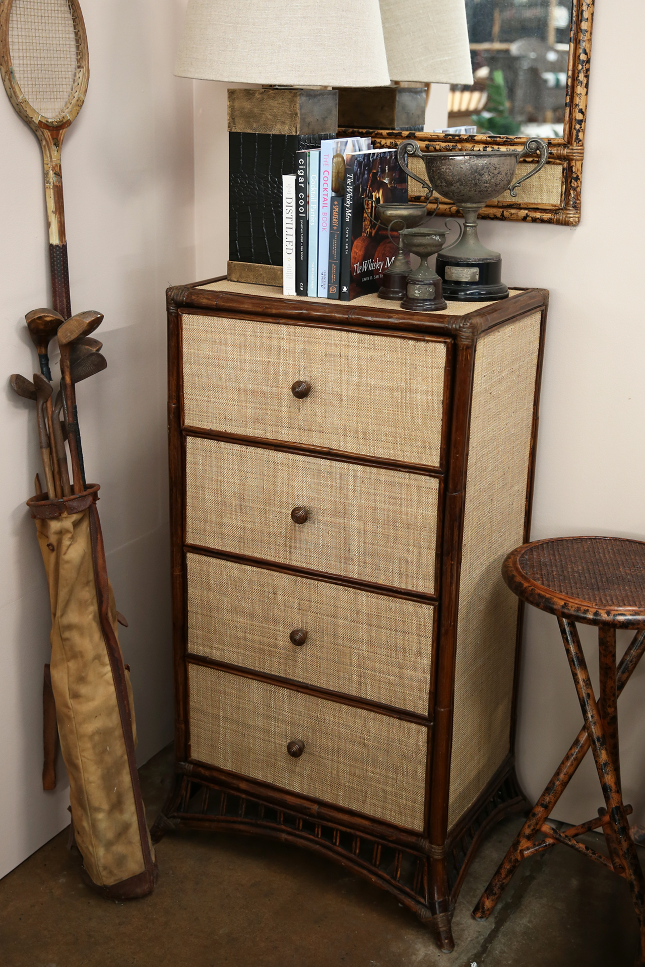Plantation 4 drawer Tallboy - One only.