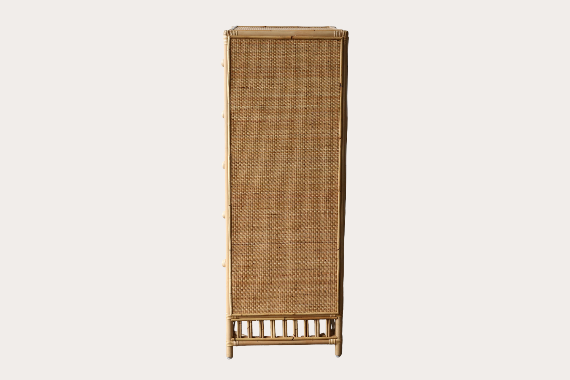 President 5 Drawer Tallboy. Natural