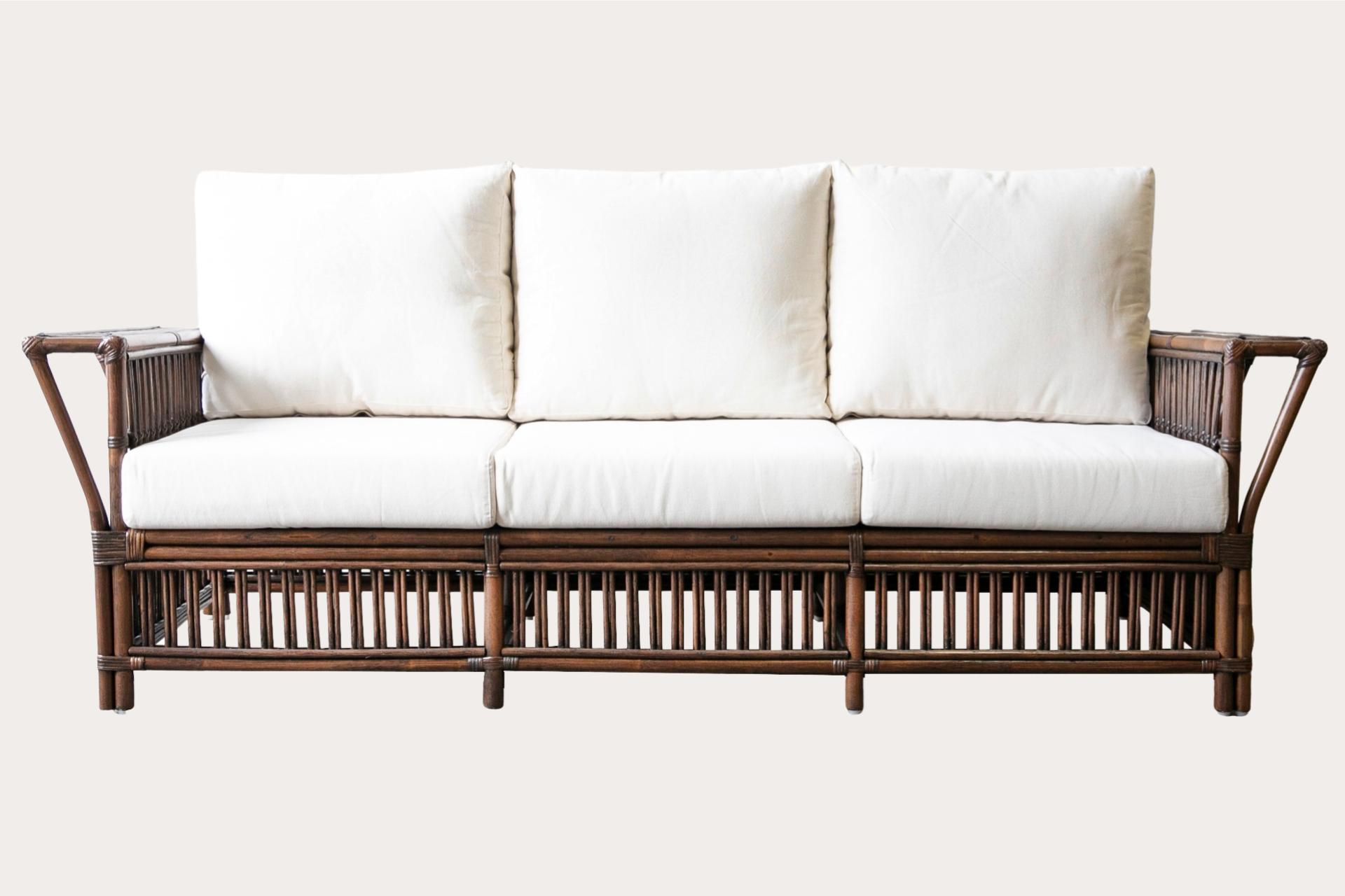 President 3 Seater. Brown Wash