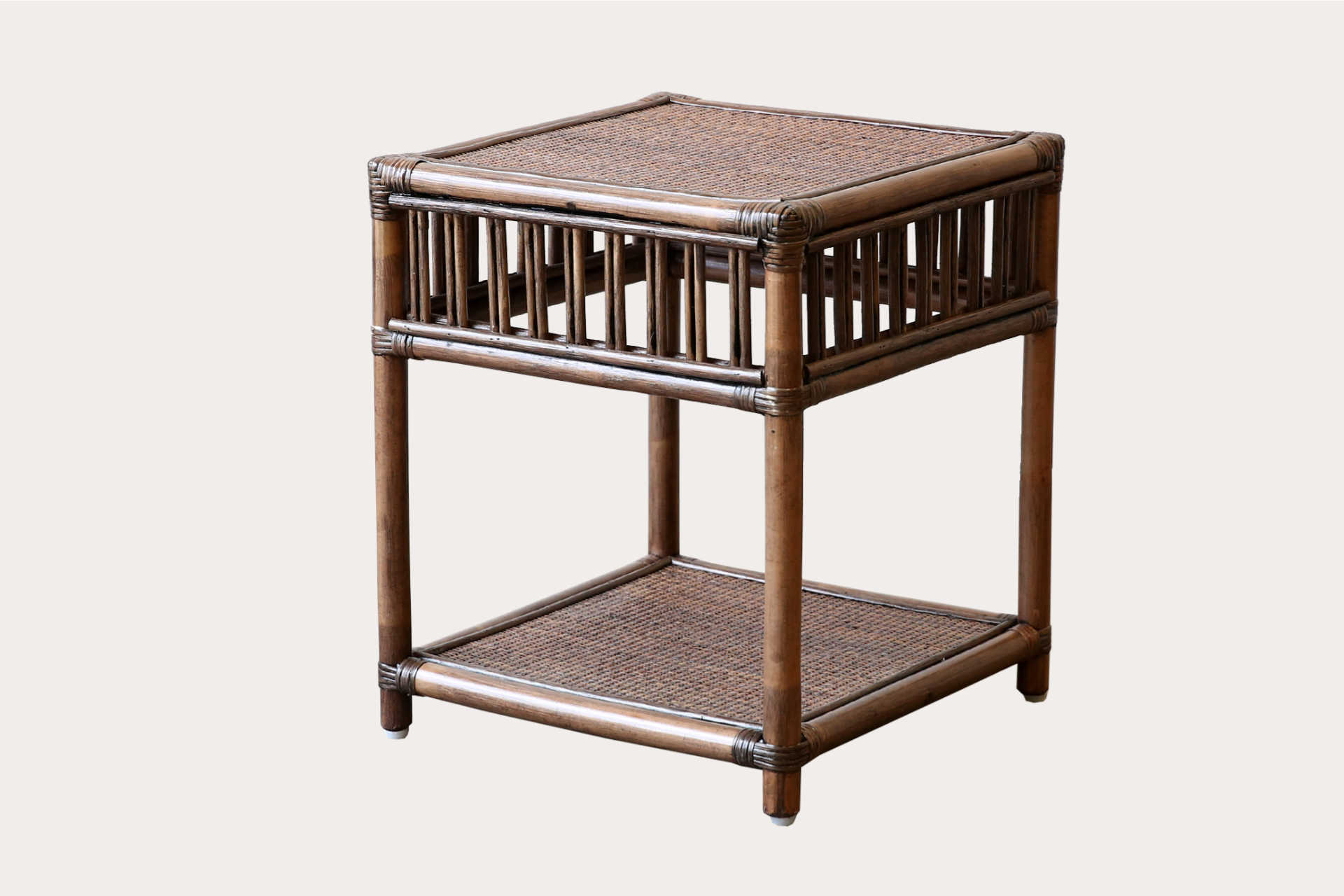 President Side Table. Brown Wash