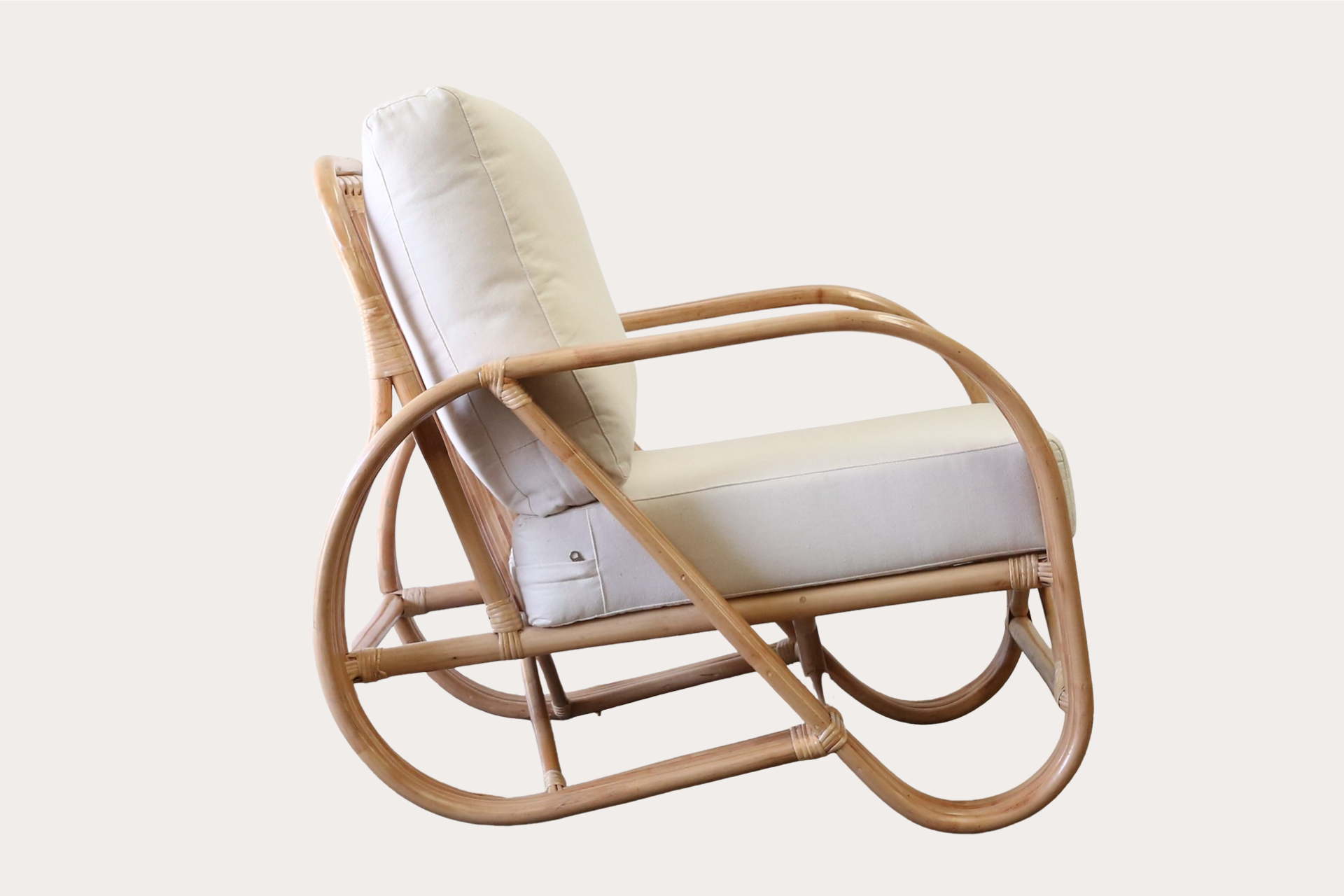 Standard Pretzel Rattan Armchair