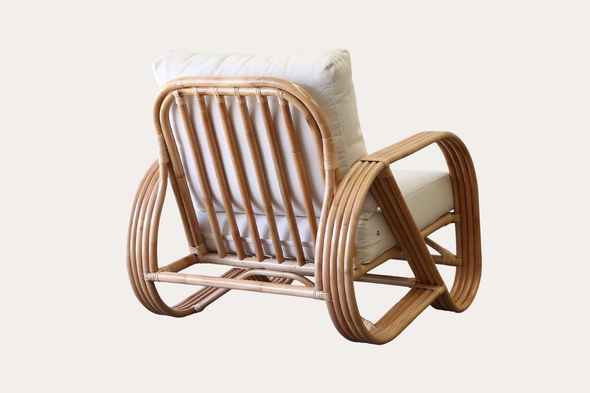 Standard Pretzel Rattan Armchair