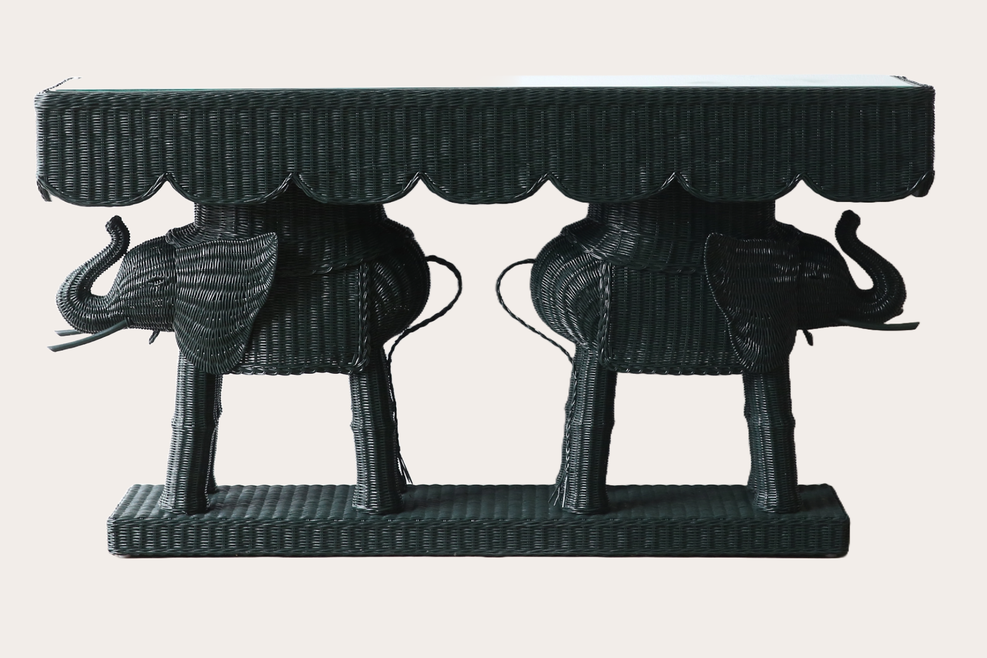 Jelani Elephant Console - Norfolk Green