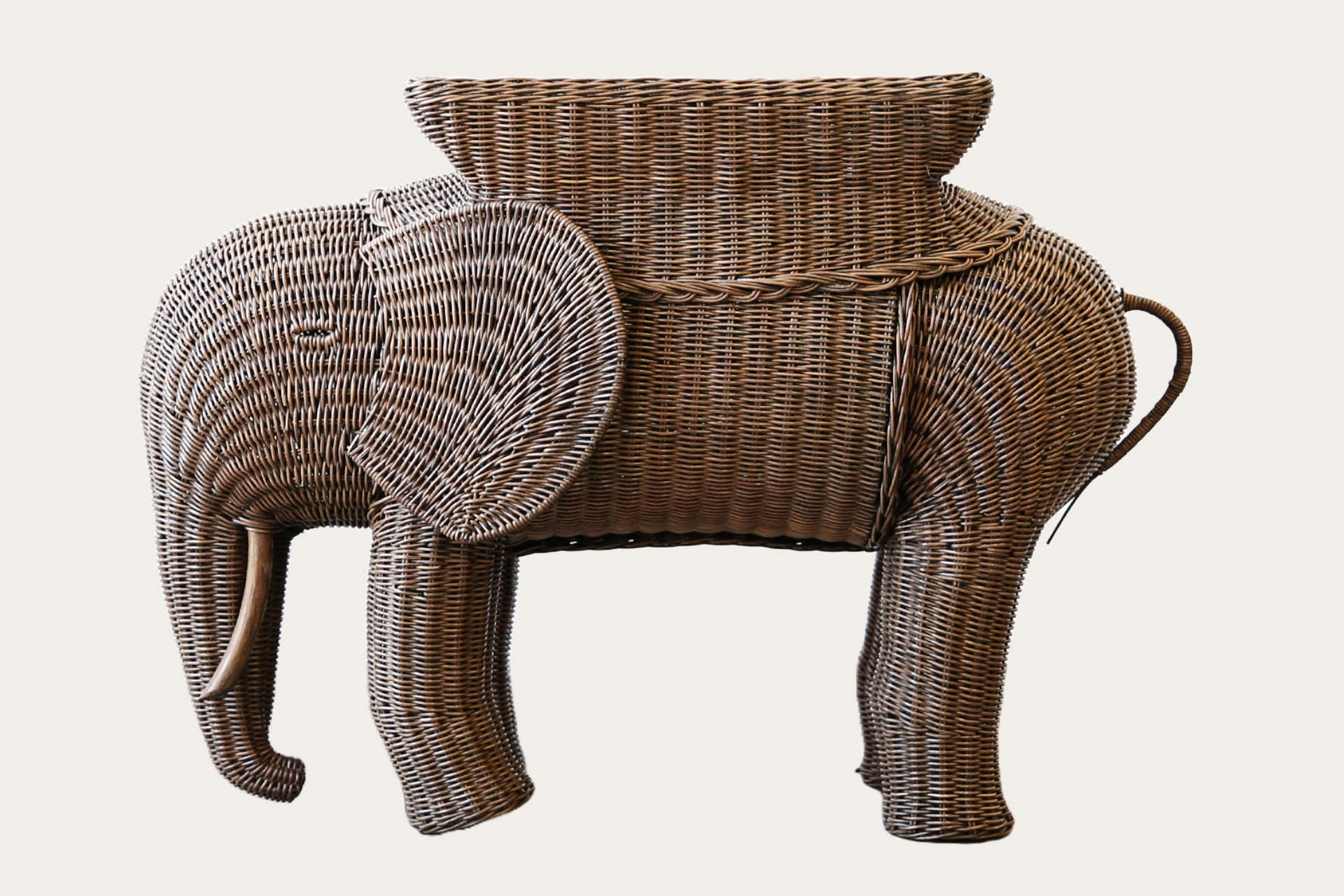 Jelani Side Table. Brown Wash