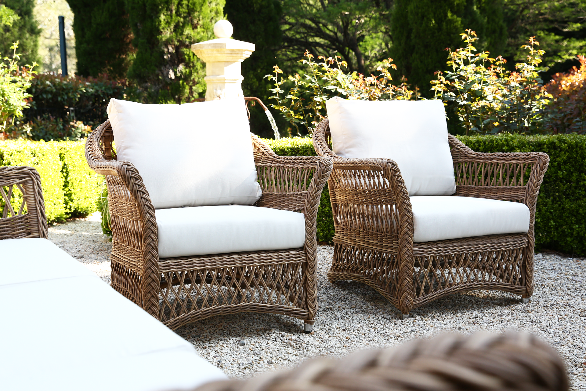 Remy Outdoor Wicker Armchair. A118