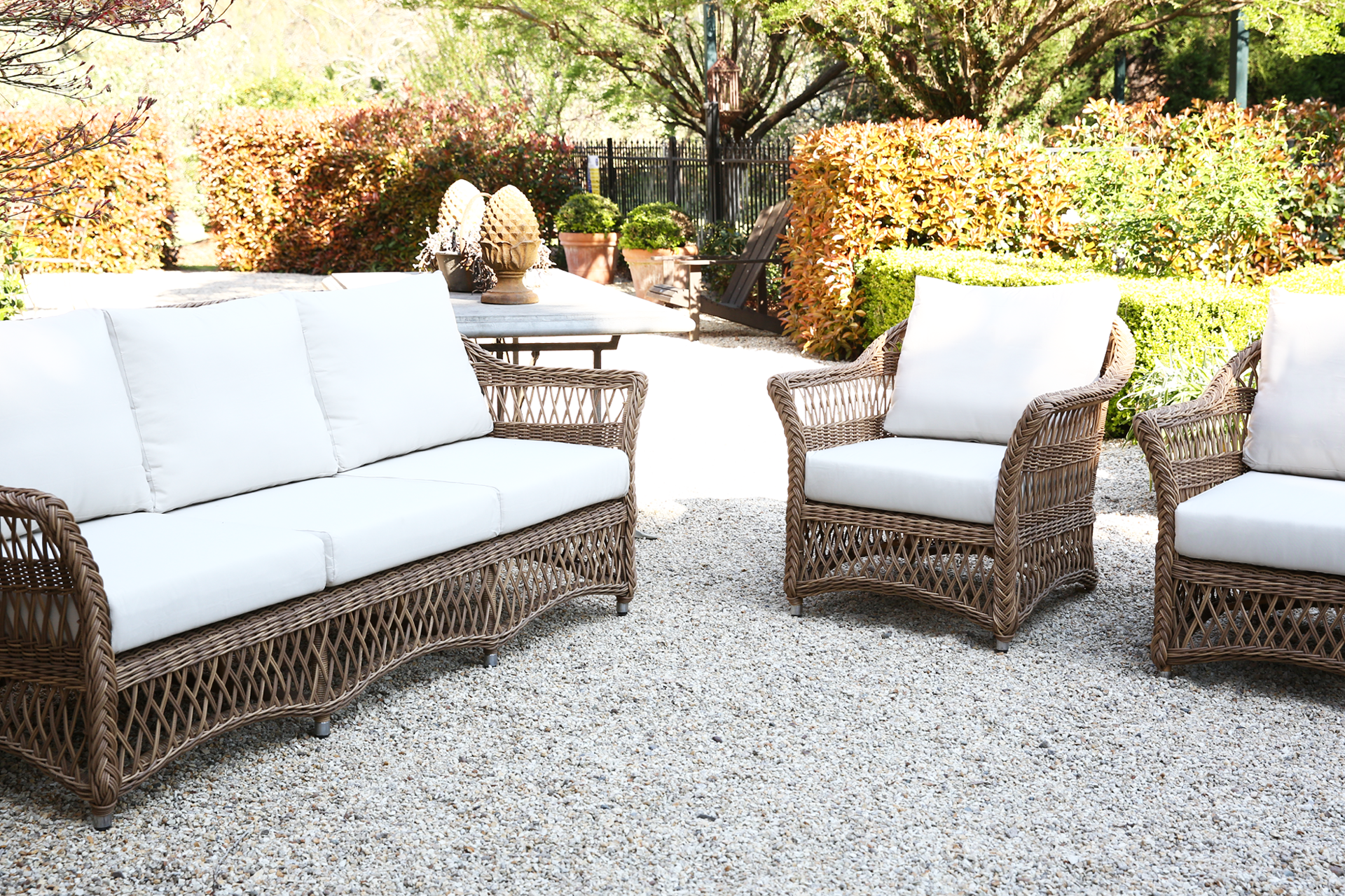 Remy Outdoor Wicker Armchair. A118