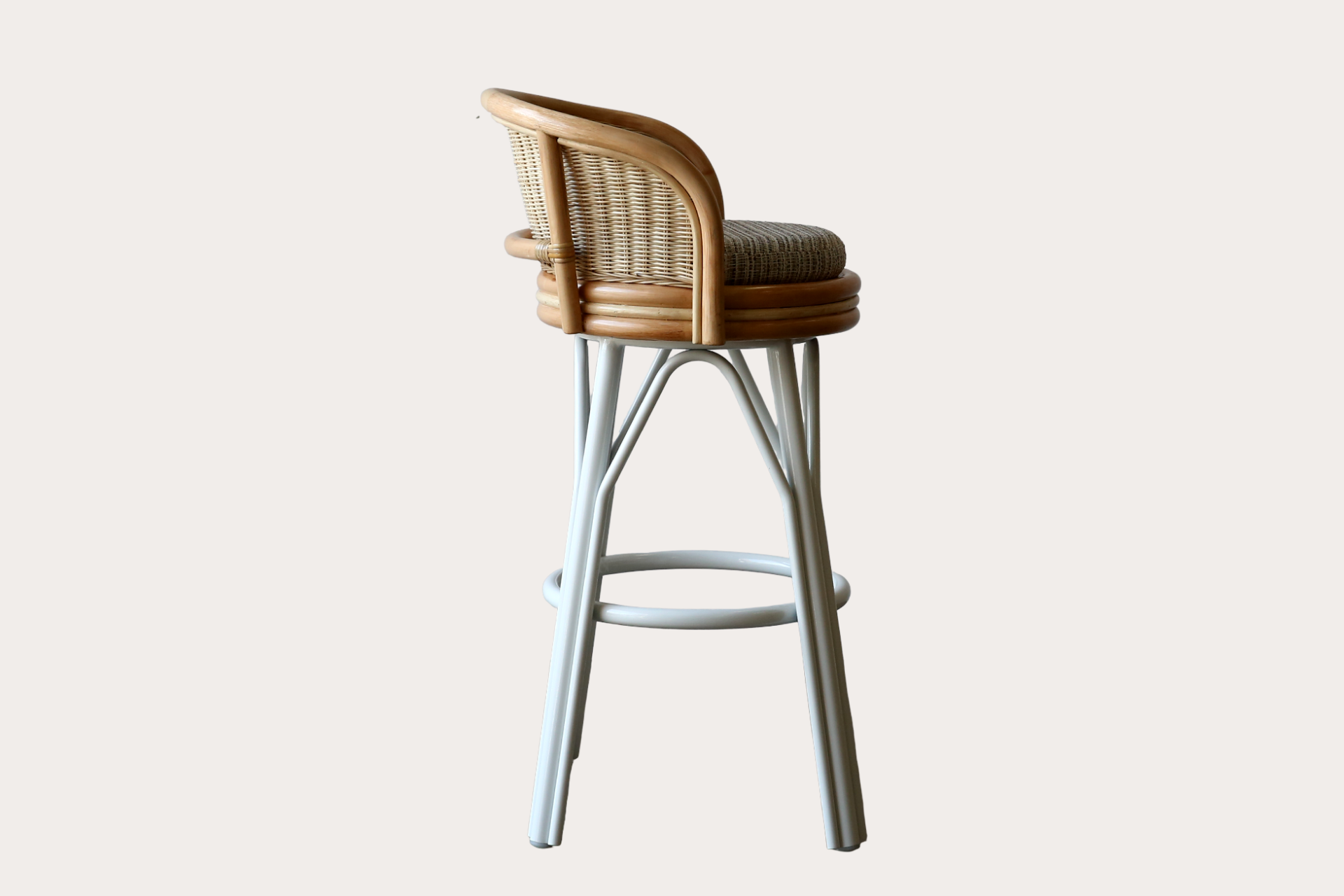 Sake Swivel Barstool - Aluminium