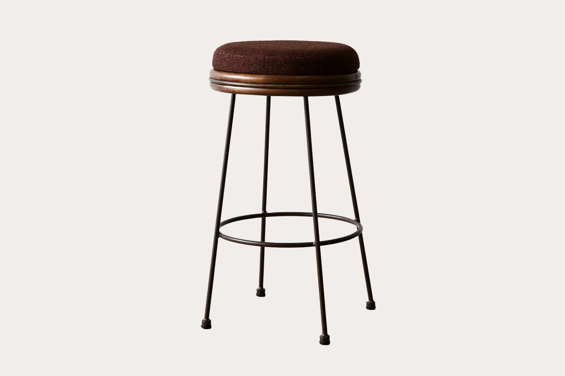 Sake Backless Upholstered Barstool - Casa Legs