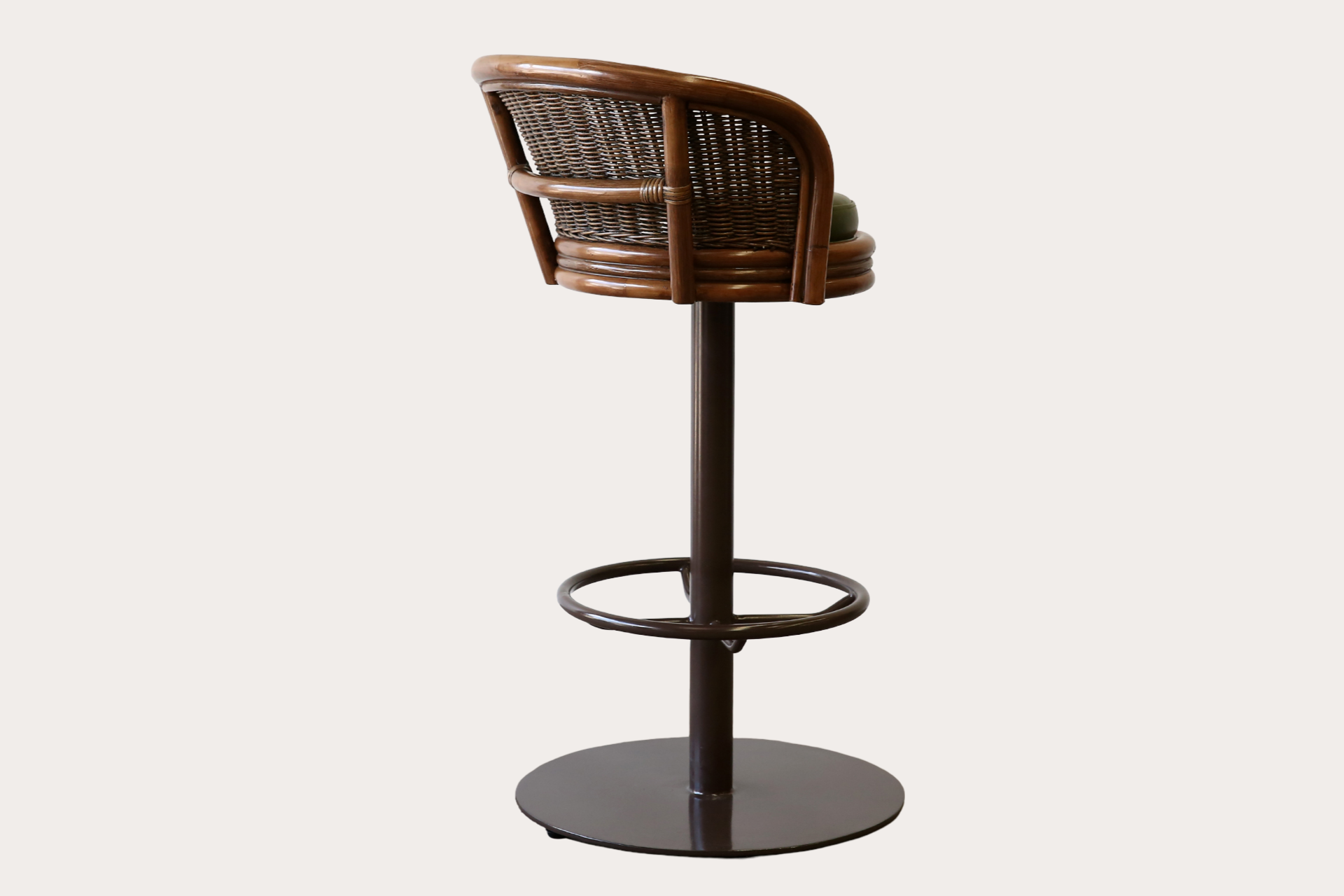 Sake Woven - Swivel Pedestal Barstool
