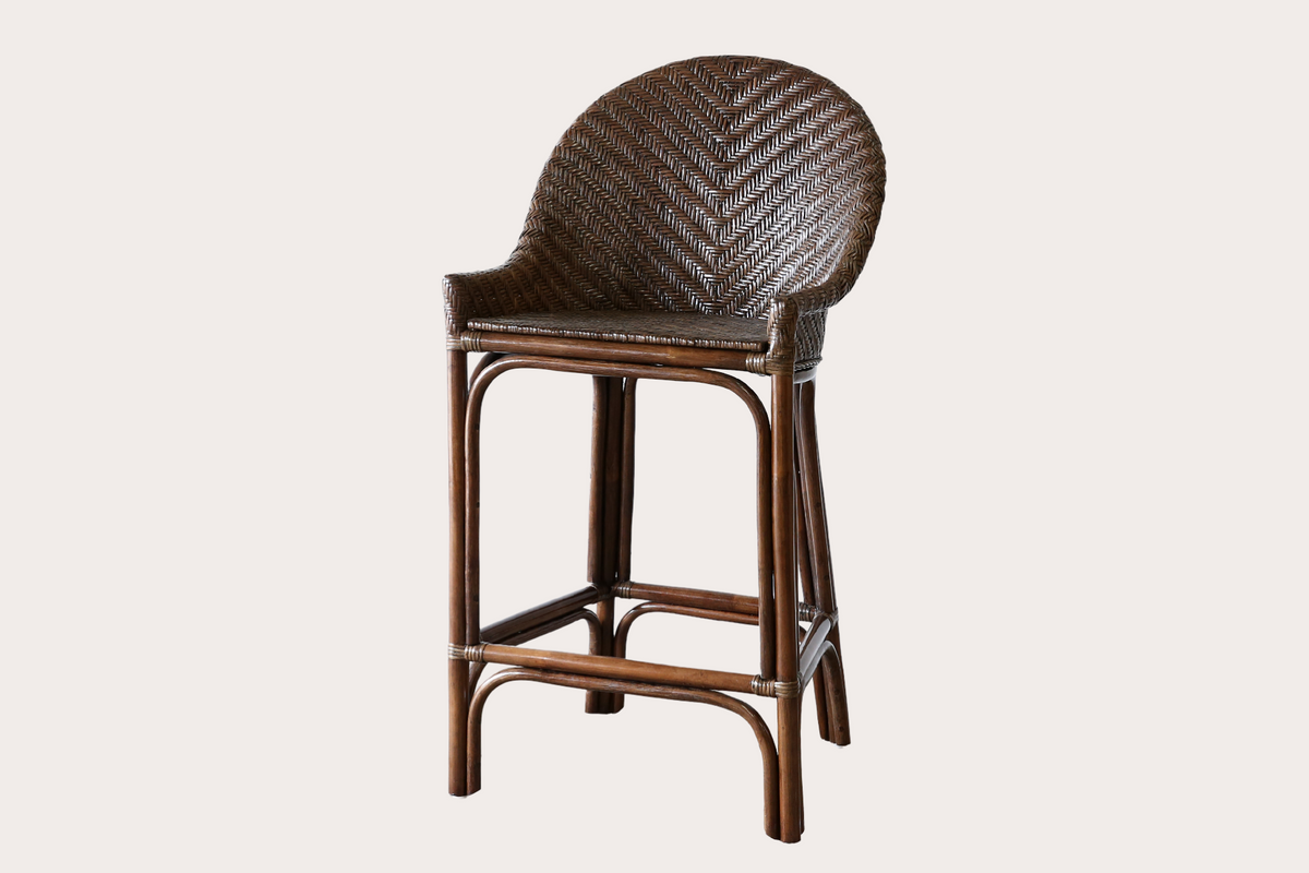 Sienna Barstool. Brown Wash