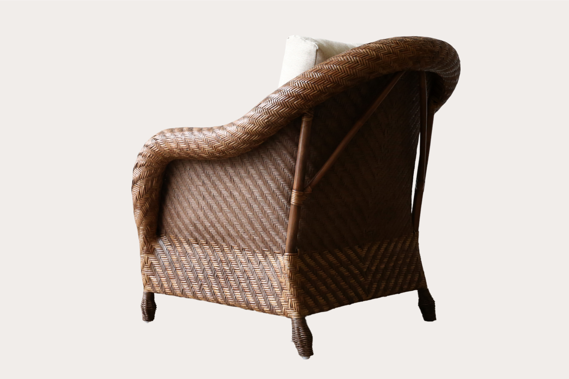 Sienna Armchair. Brown Wash