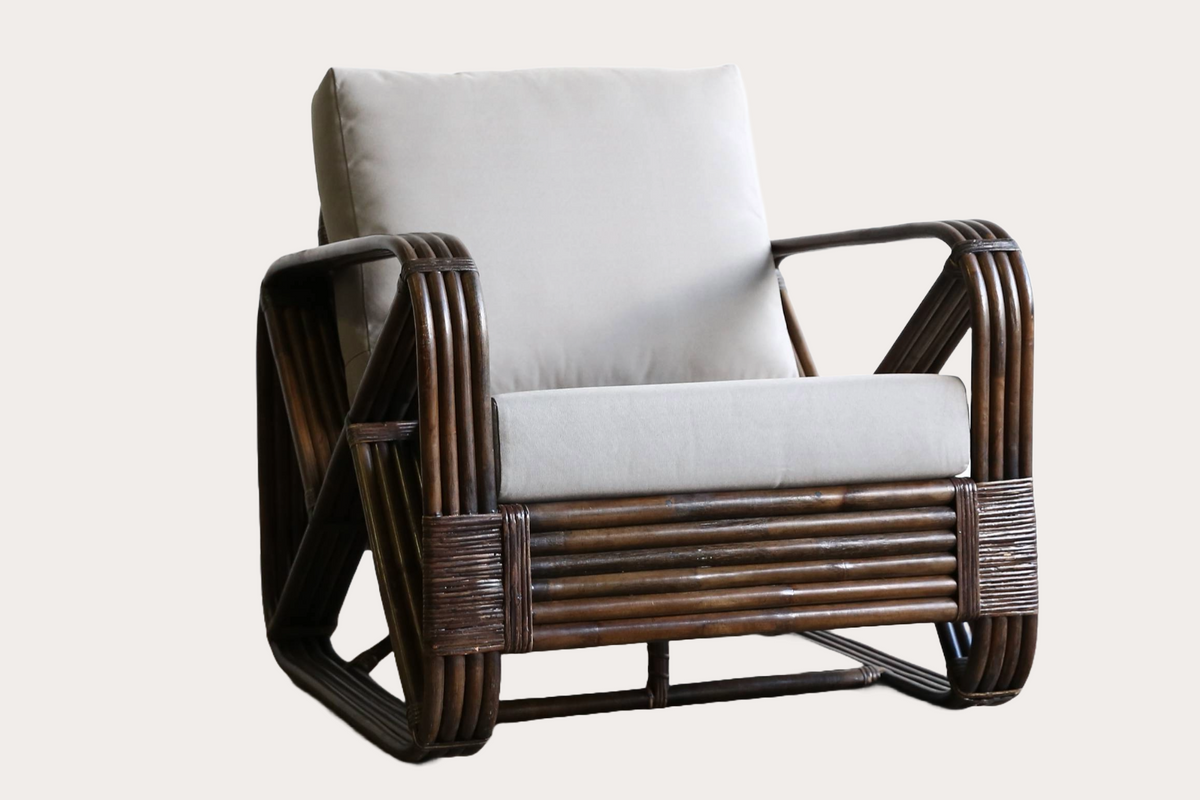 Style 473 Rattan Armchair. Tobacco