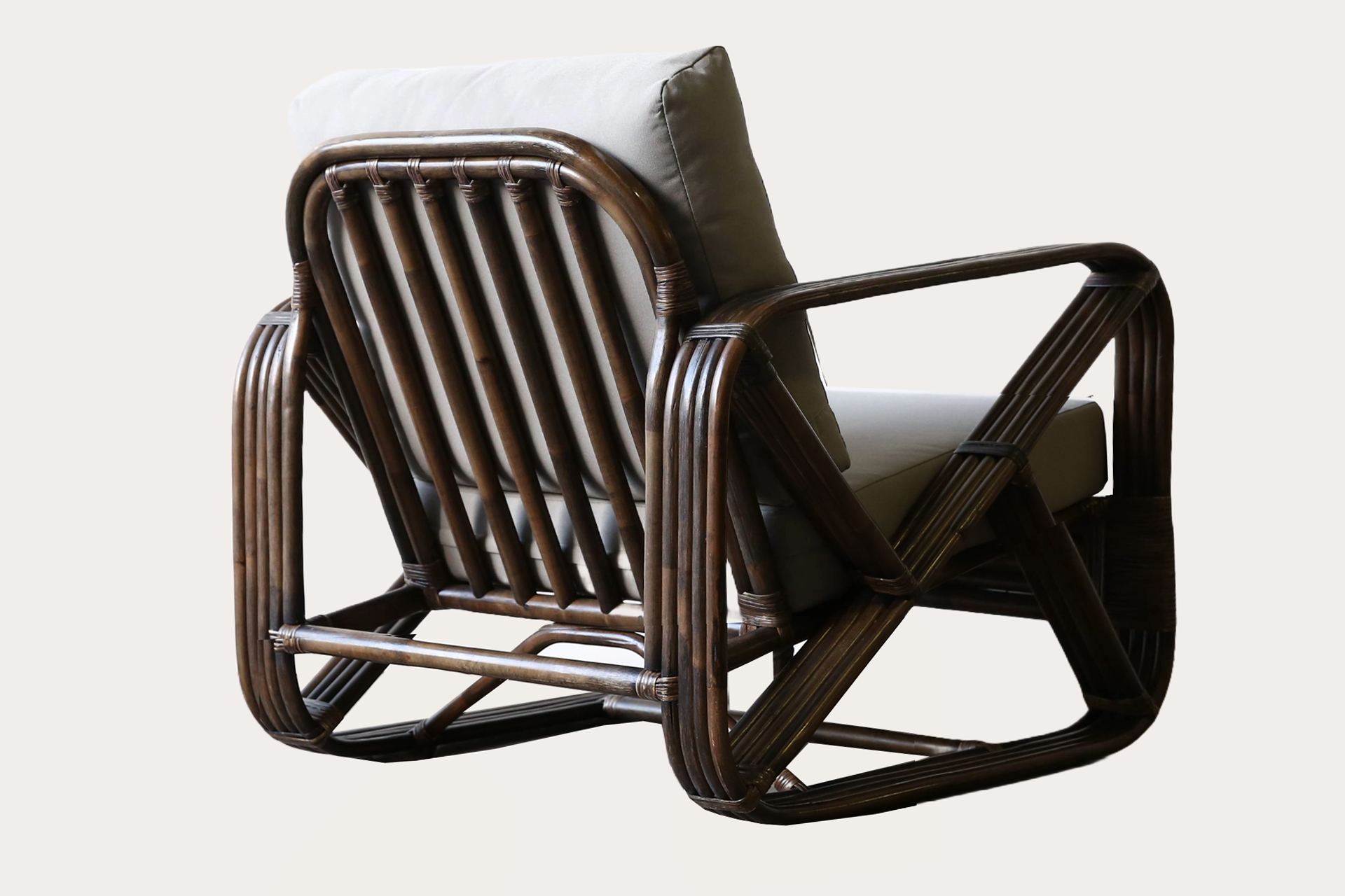 Style 473 Rattan Armchair. Tobacco