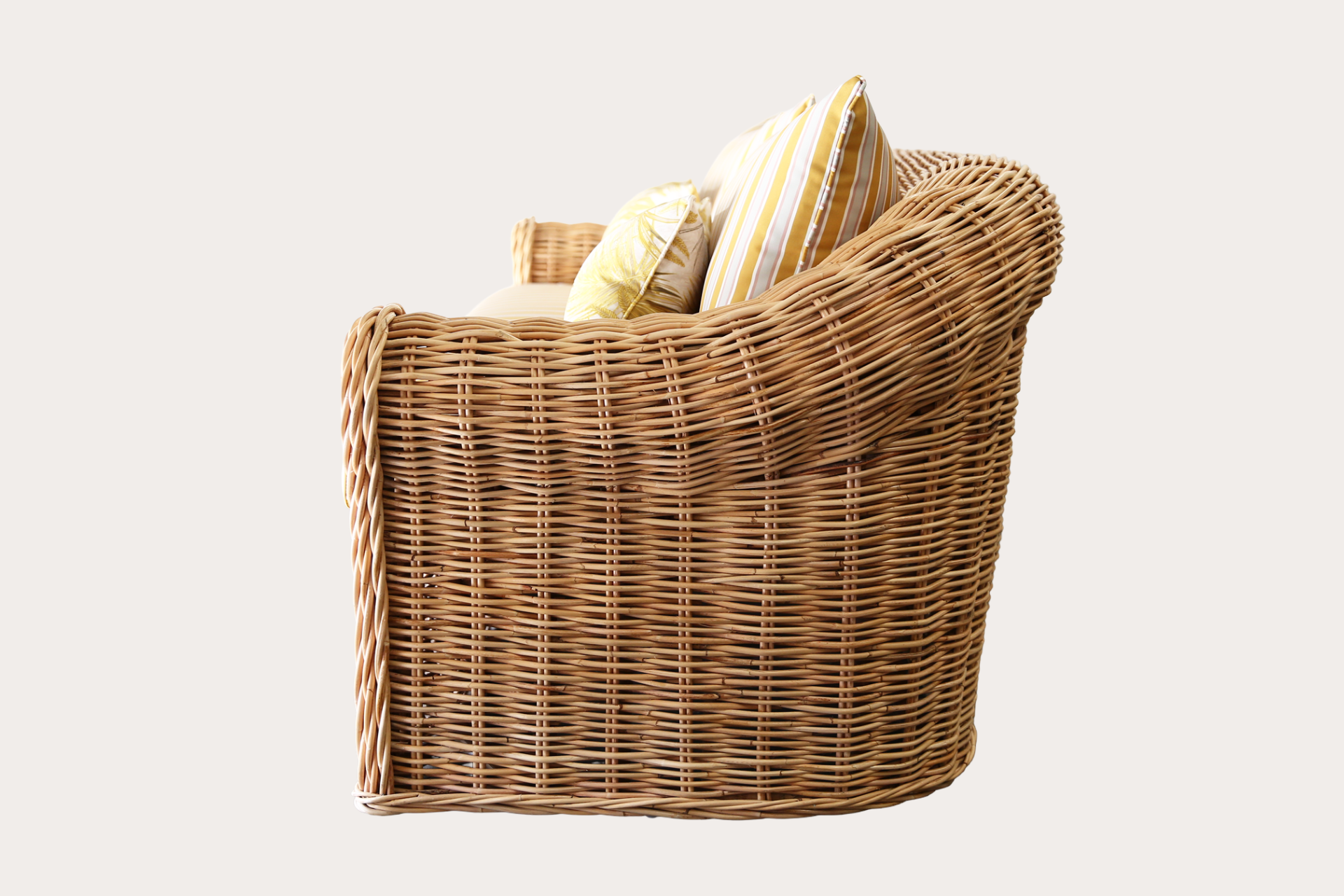Vogue 3 Seater Club Lounge - Natural