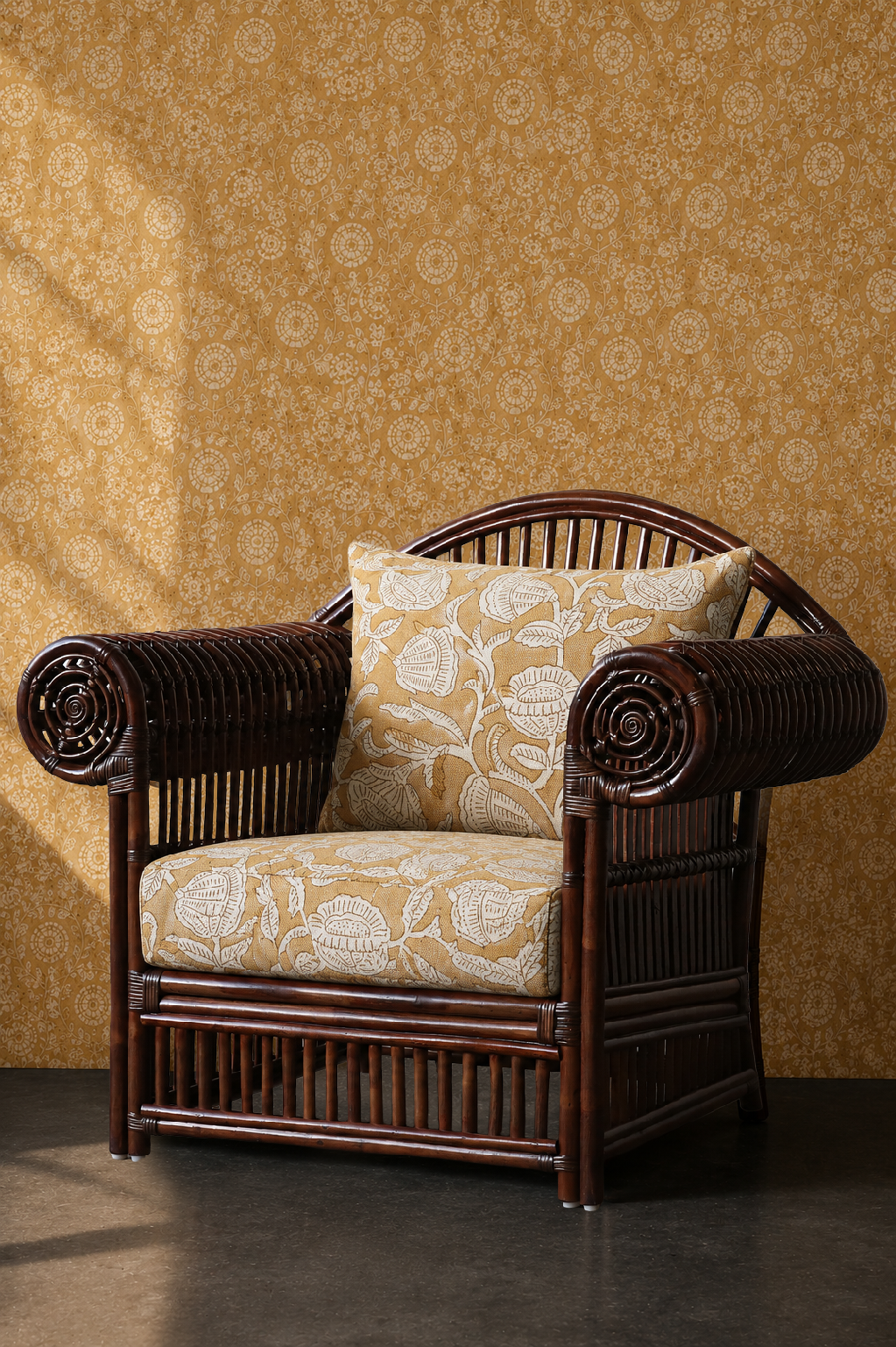 Wycombe Armchair. Brown Wash