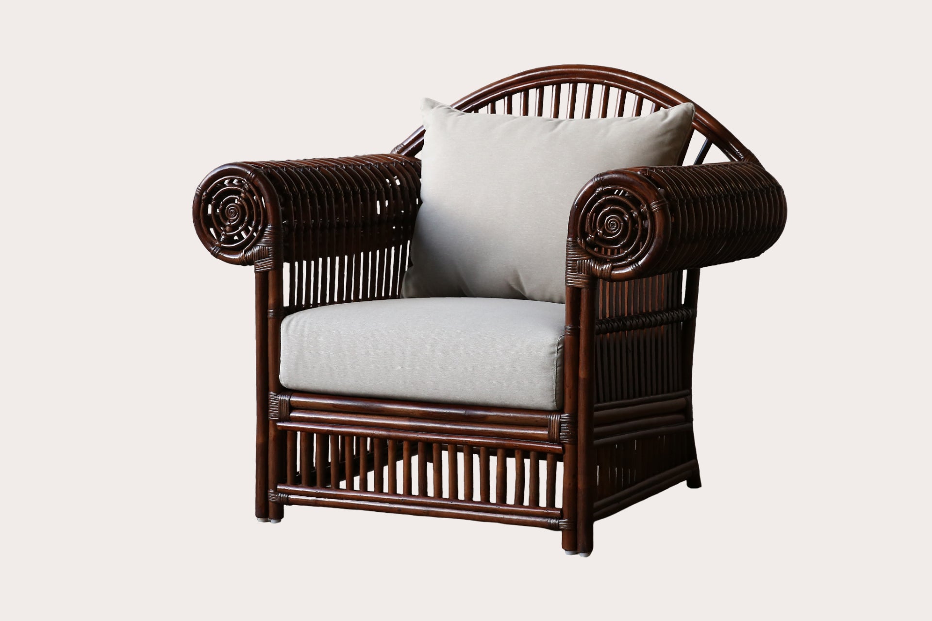 Wycombe Armchair. Brown Wash