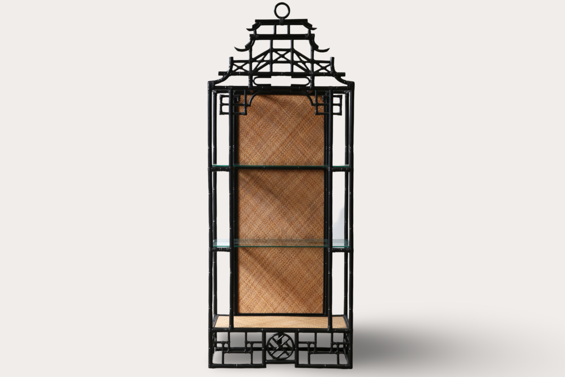 Chinoiserie pagoda display shelf