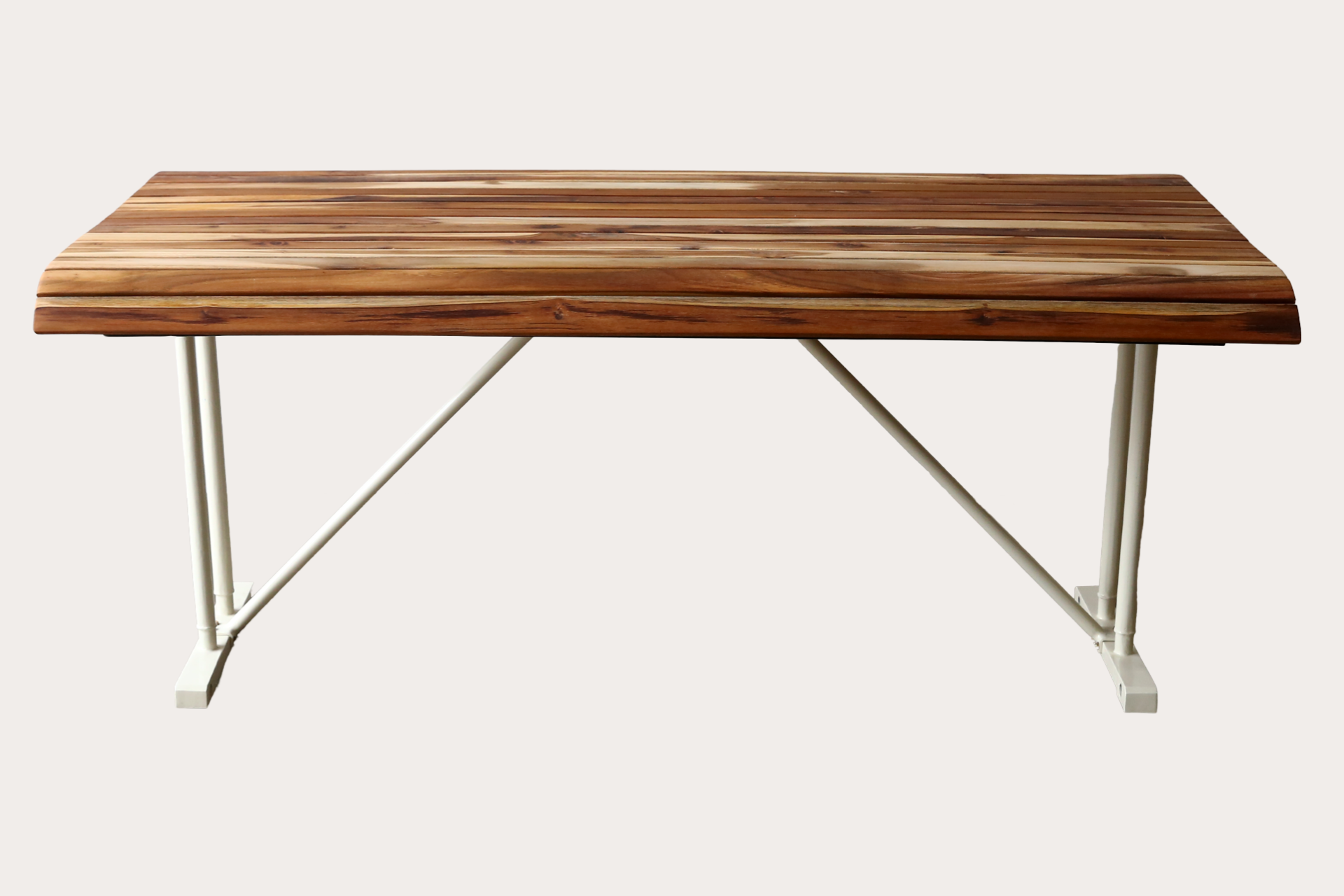 Teak Picnic Table - Oyster White