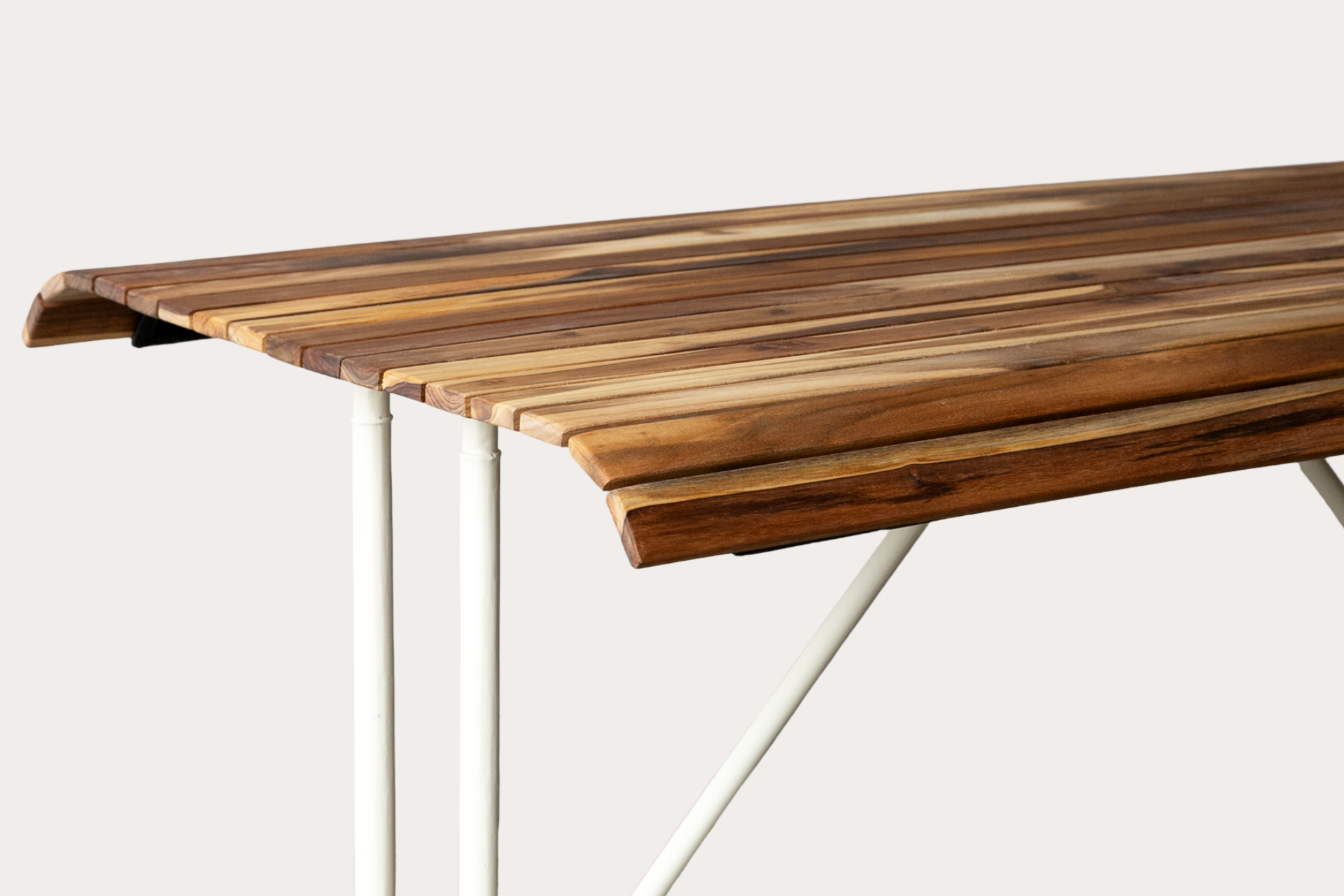 Teak Picnic Table - Oyster White