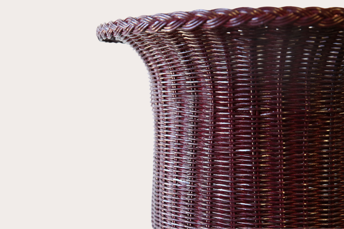 Arbour Pedestal with Urn. Wine Red